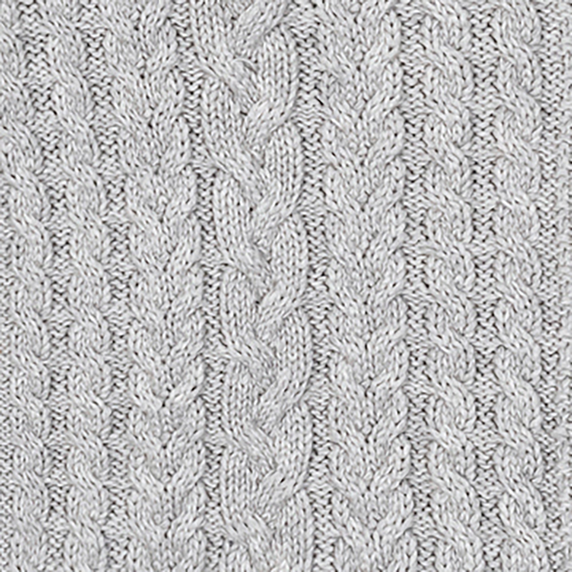 Organic Mock Neck Cable Cardigan