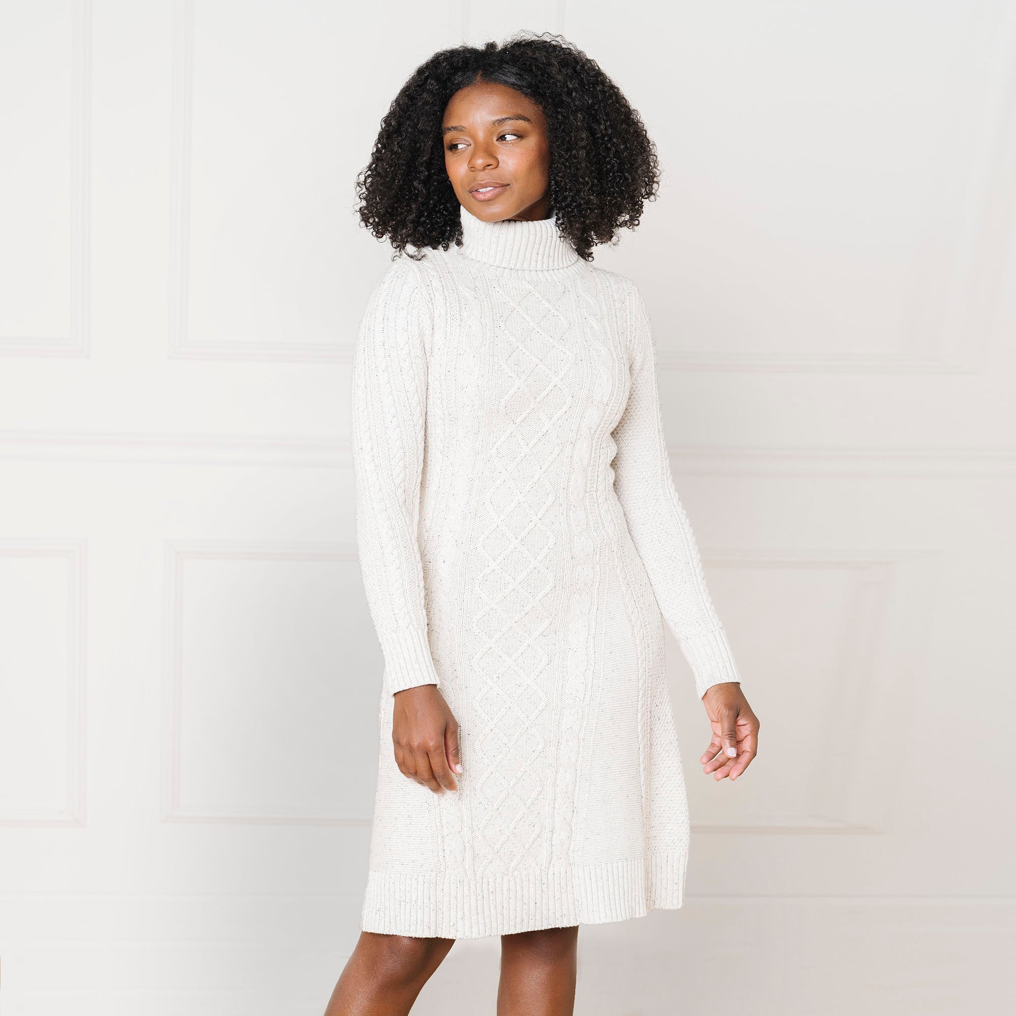 Organic Cable Sweater Dress