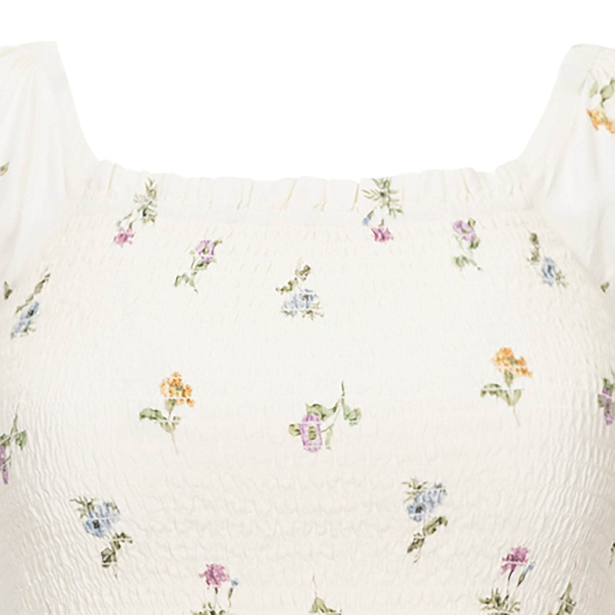 Organic Bell Sleeve Smocked Dress