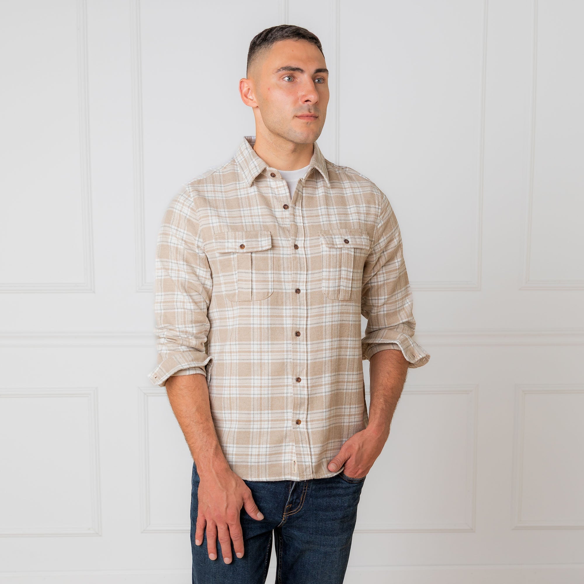 Organic Flannel Double Pocket Shirt