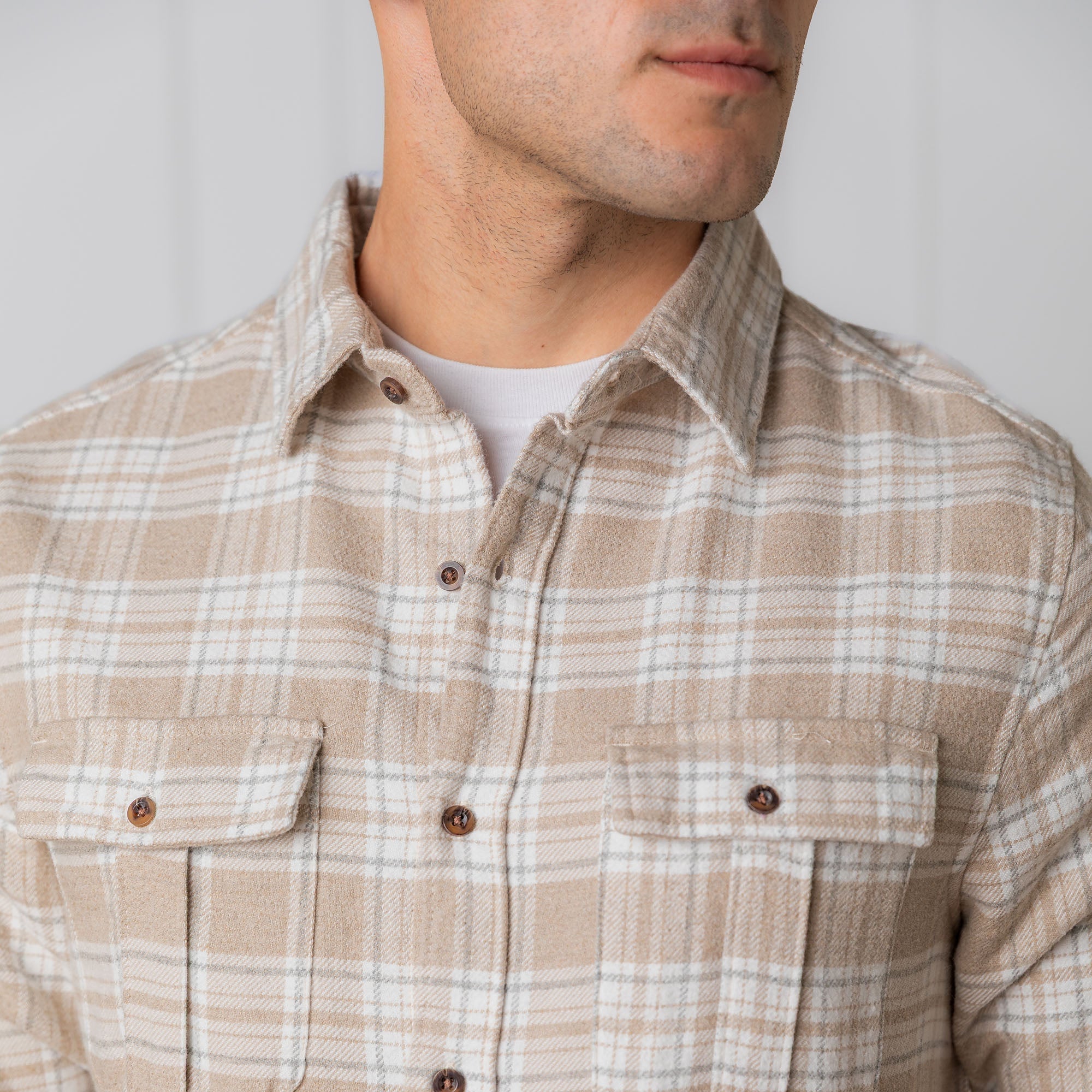 Organic Flannel Double Pocket Shirt