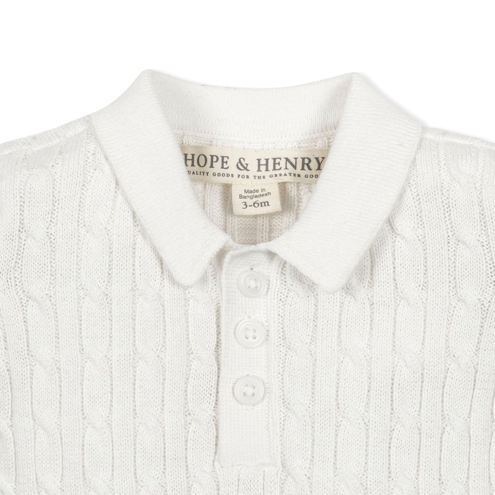 Organic Shortie Cable Sweater Romper