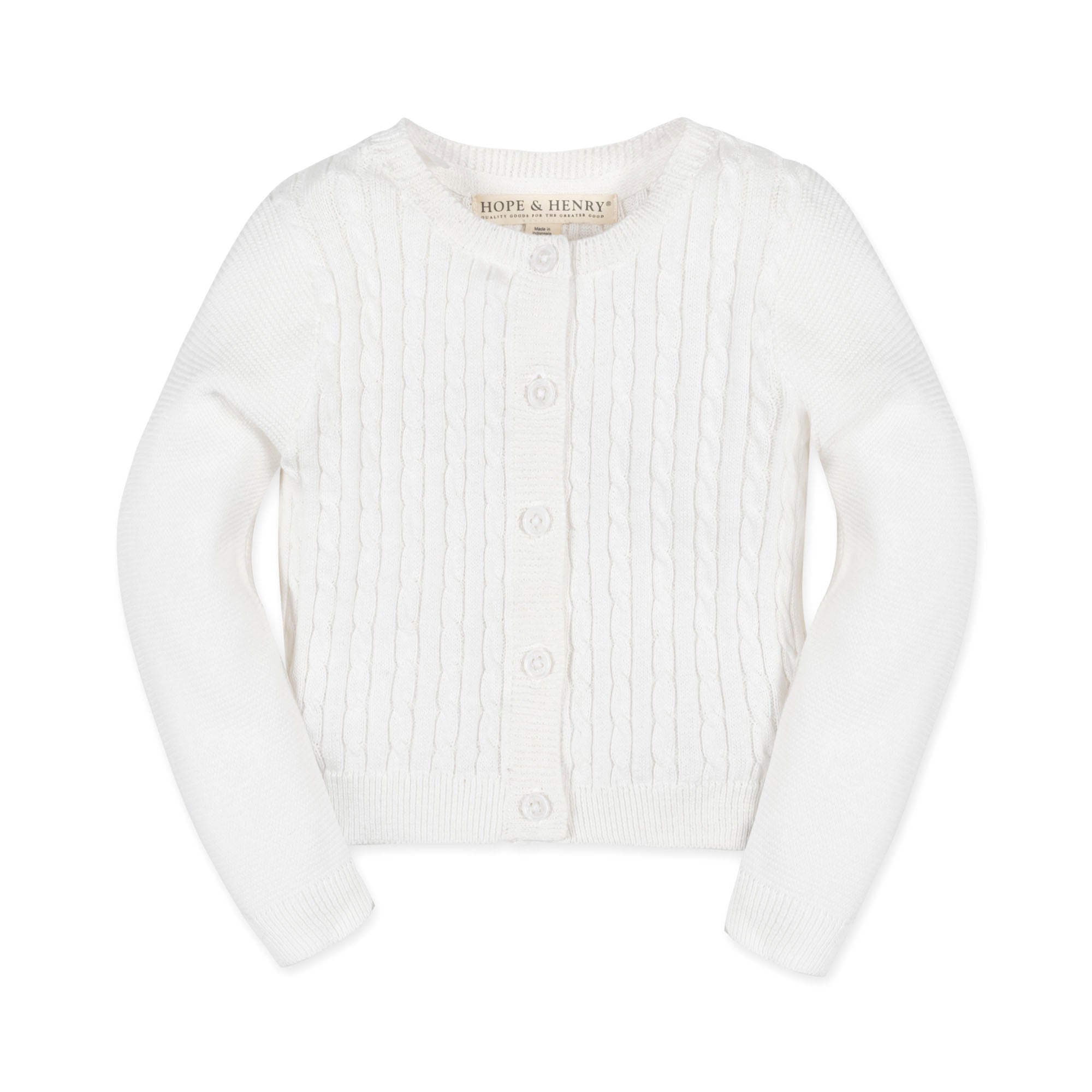 Organic Cable Cardigan Sweater - Baby