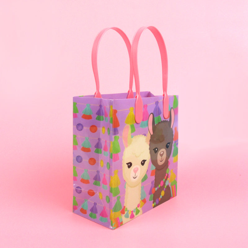 Llamas Party Favor Treat Bags - Set Of 6 Or 12