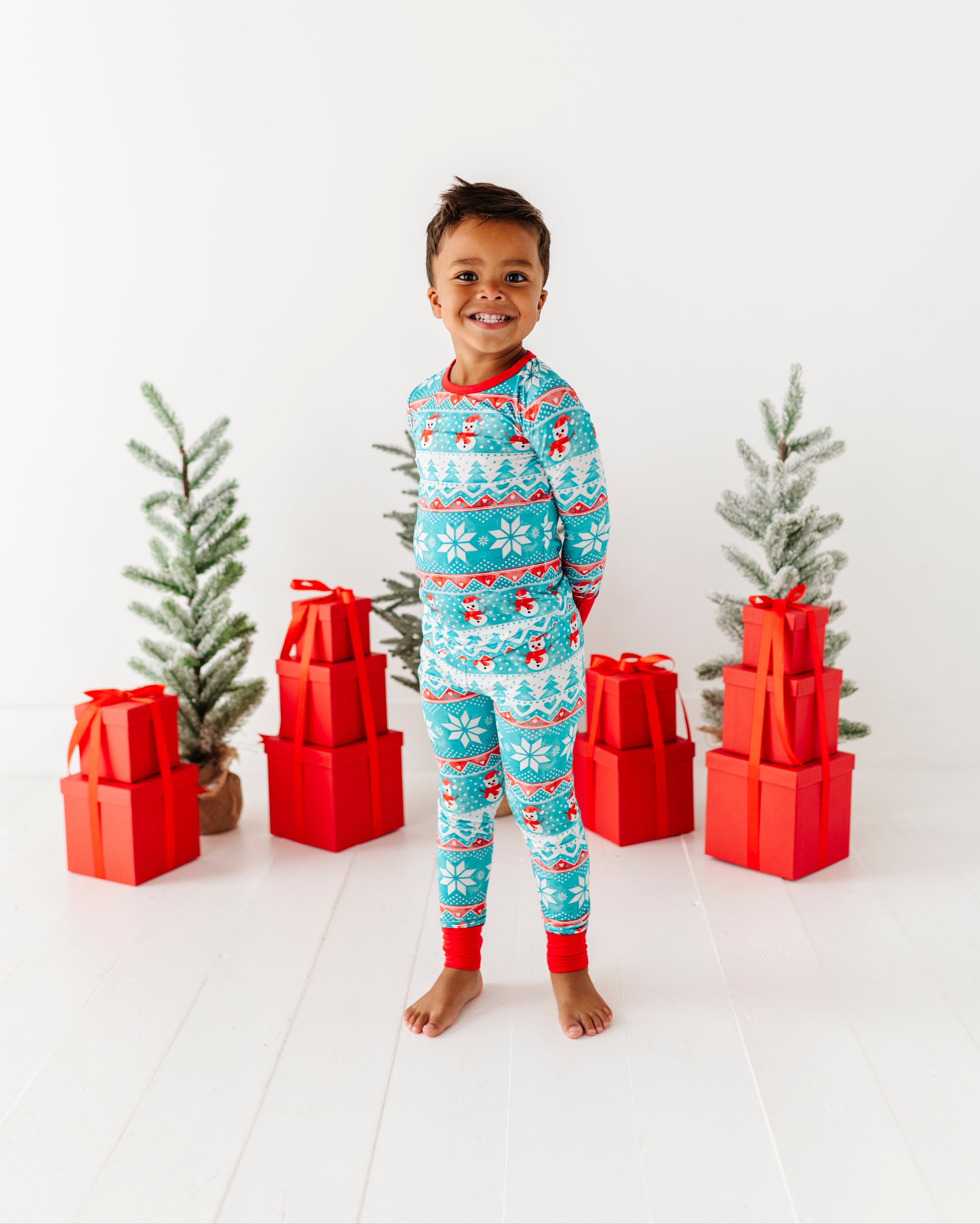Frosty Fair Isle 2-piece Pajamas