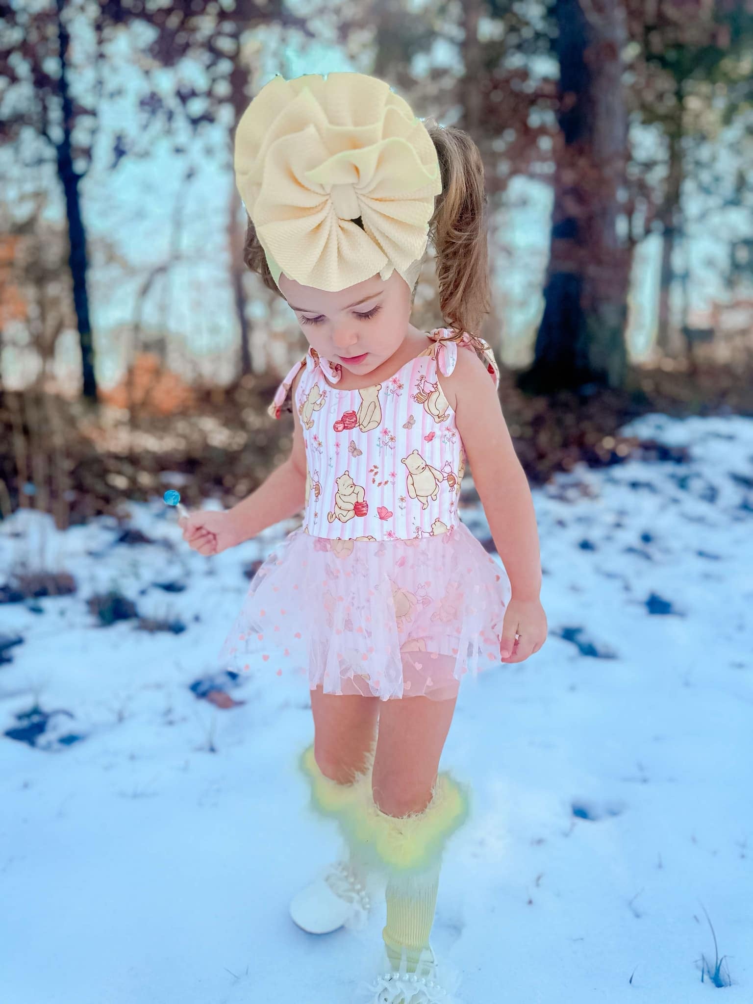 Classic Pooh Mesh Romper