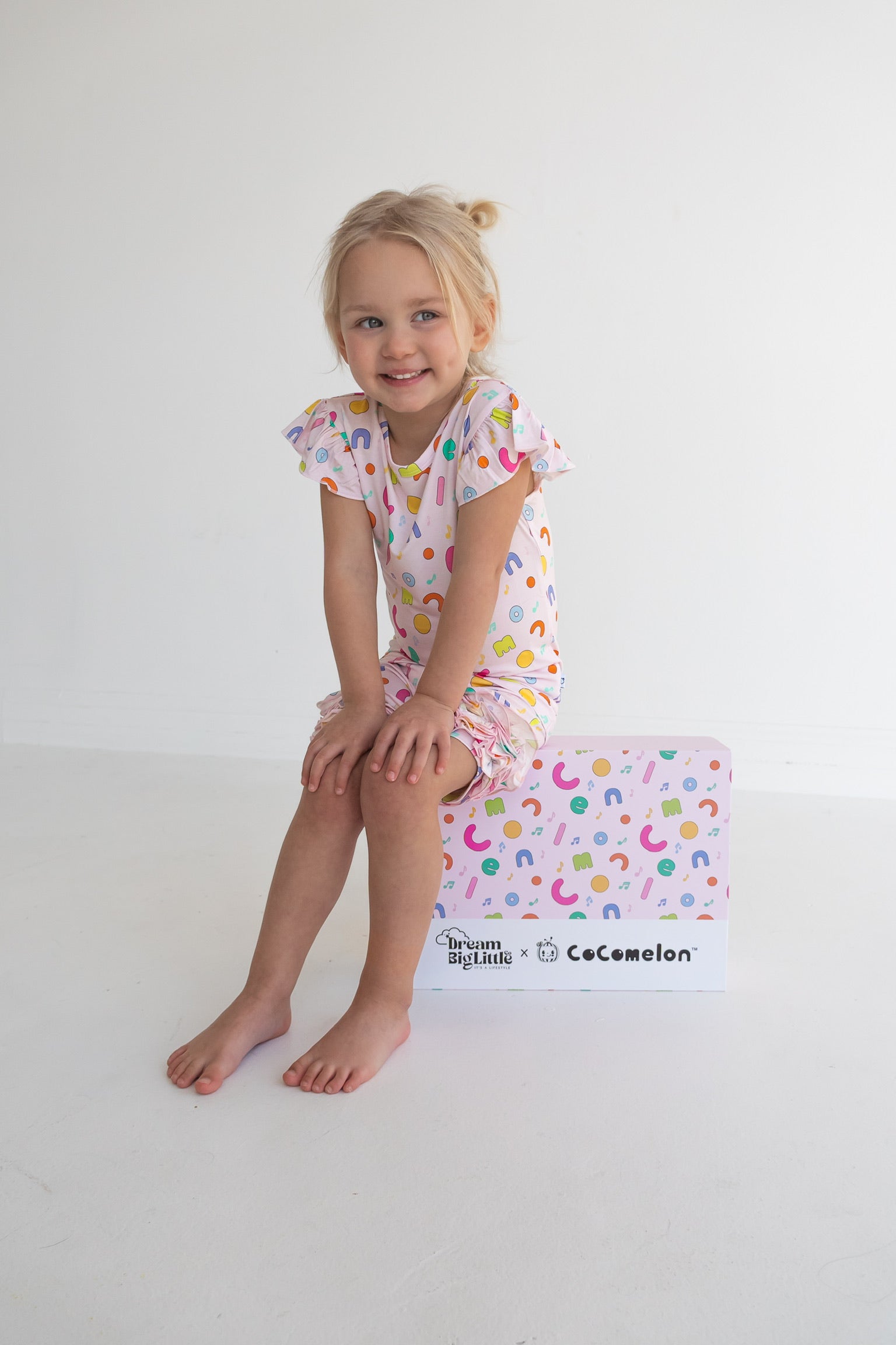 Dream Big Little Co X Cocomelon Alphabet Dream Cap Seeve Top
