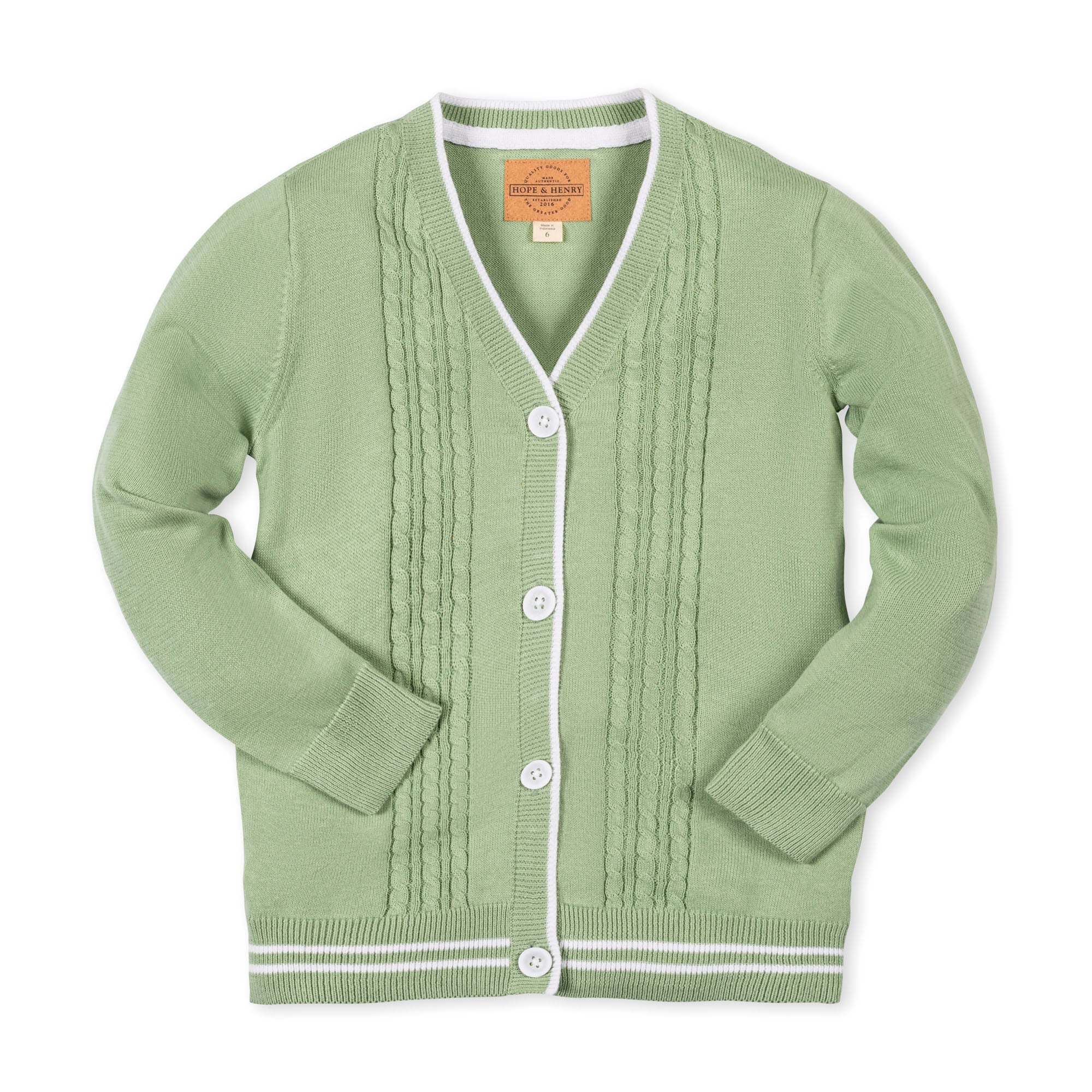 Organic Cable Cardigan