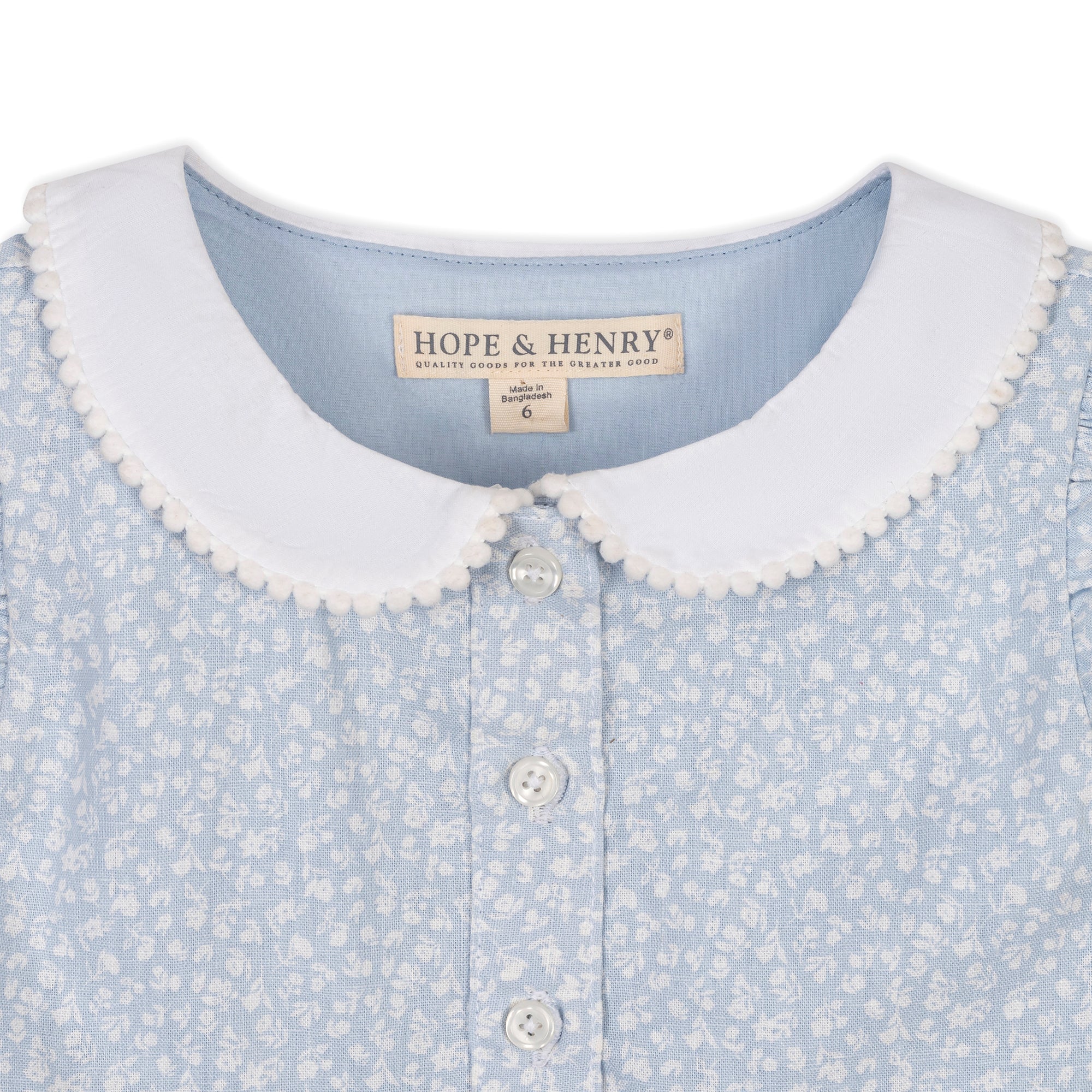 Linen Dress With Peter Pan Collar