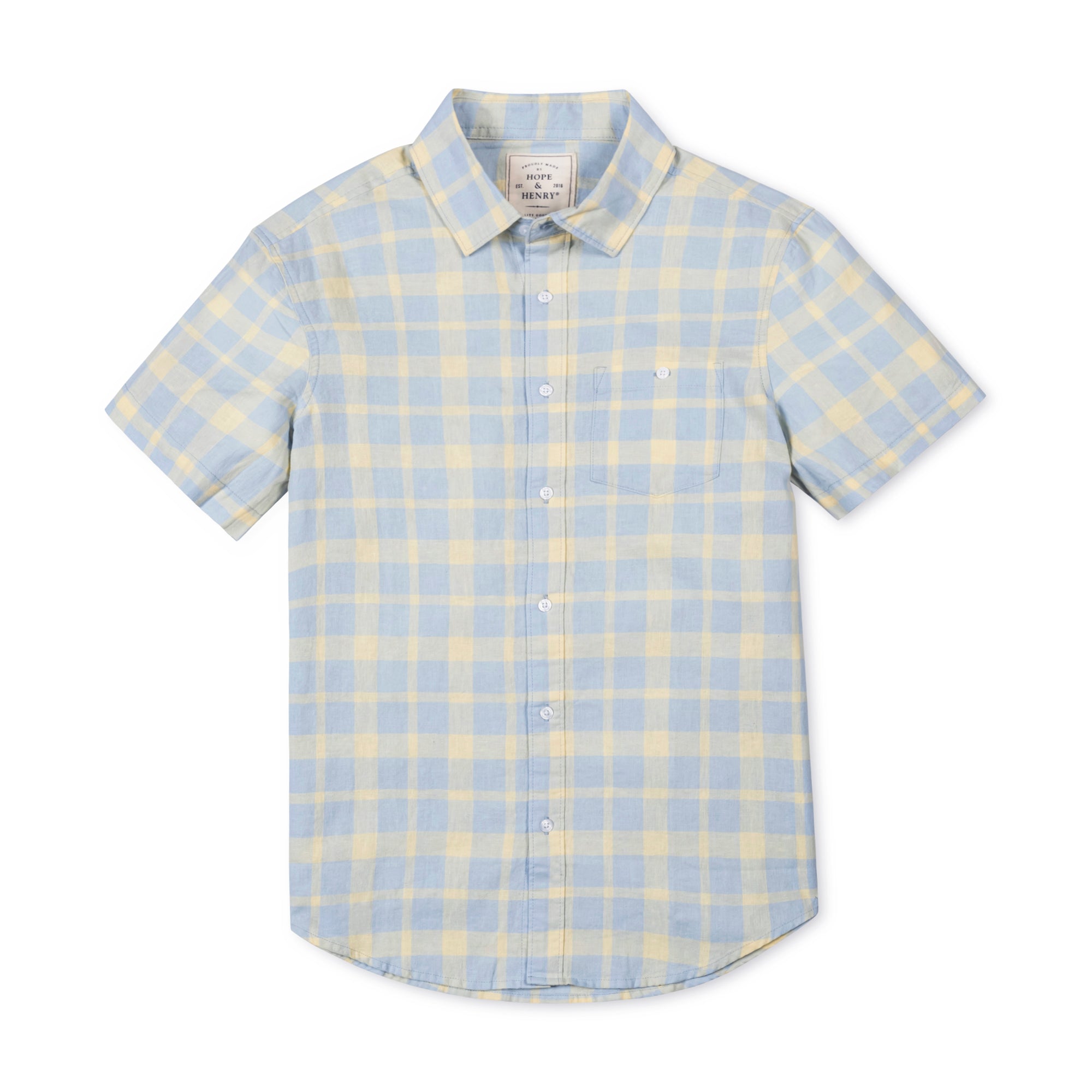 Linen Short Sleeve Button Down Shirt