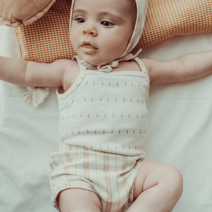 The Printed Bloomer - Mist Stripe