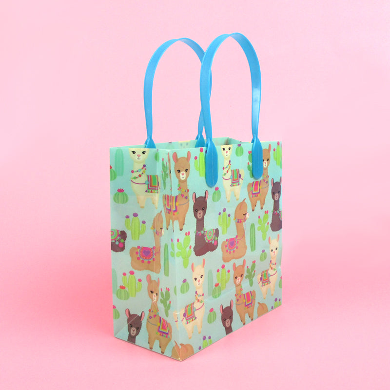 Llamas Party Favor Treat Bags - Set Of 6 Or 12