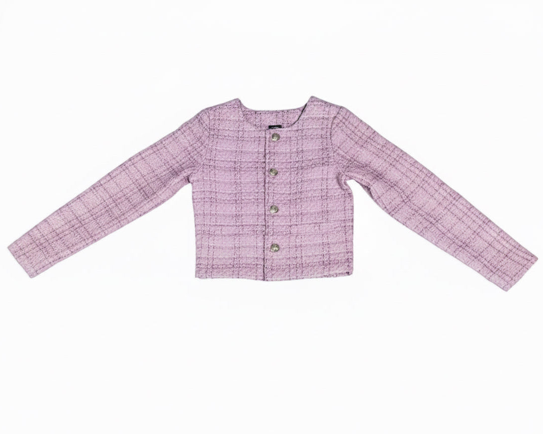 Aa Lavender Tweed Jacket