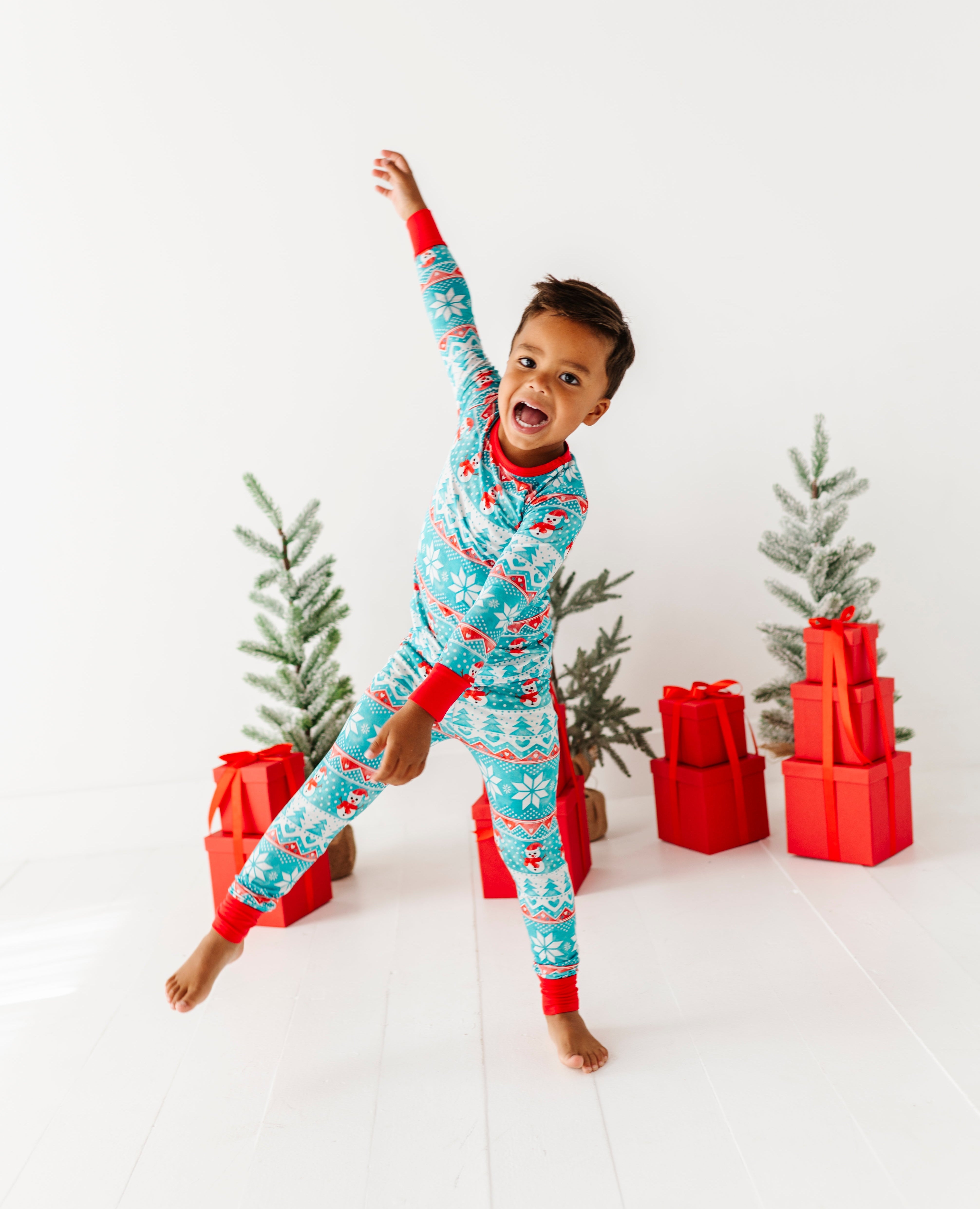 Frosty Fair Isle 2-piece Pajamas