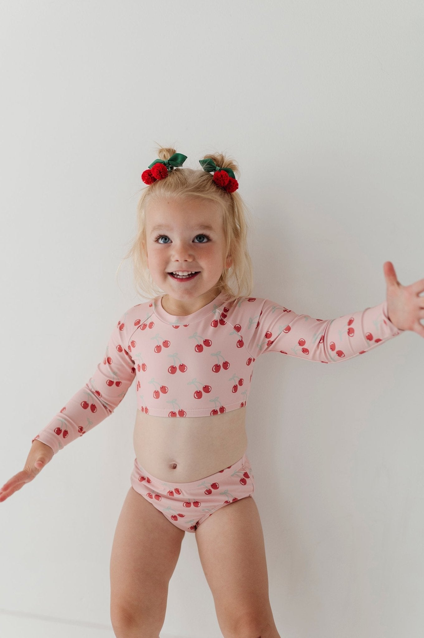 Girl's Crop Two-piece Swimsuit