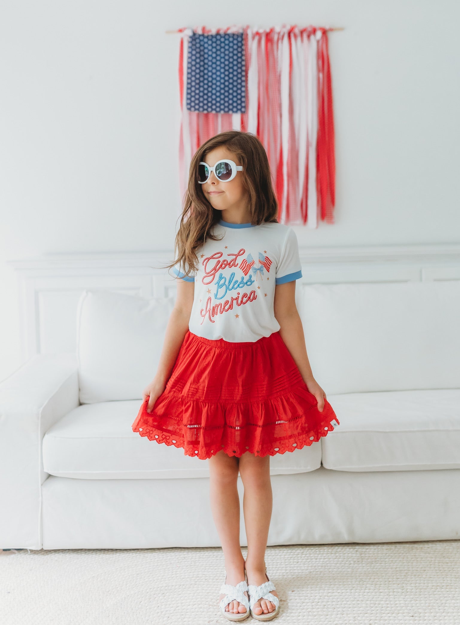 Kids Bamboo Shirt ~ God Bless America