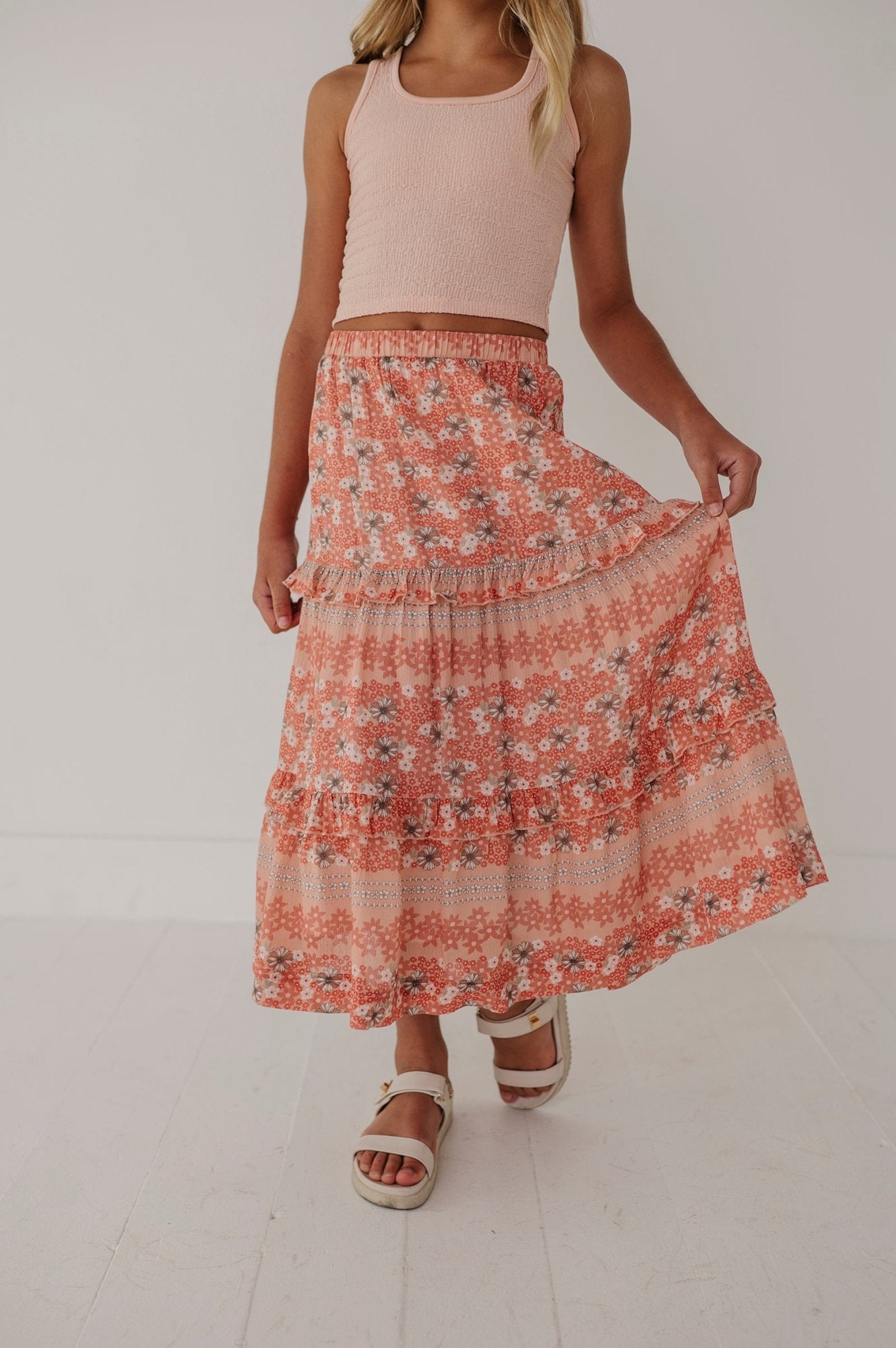 Tiered Maxi Skirt