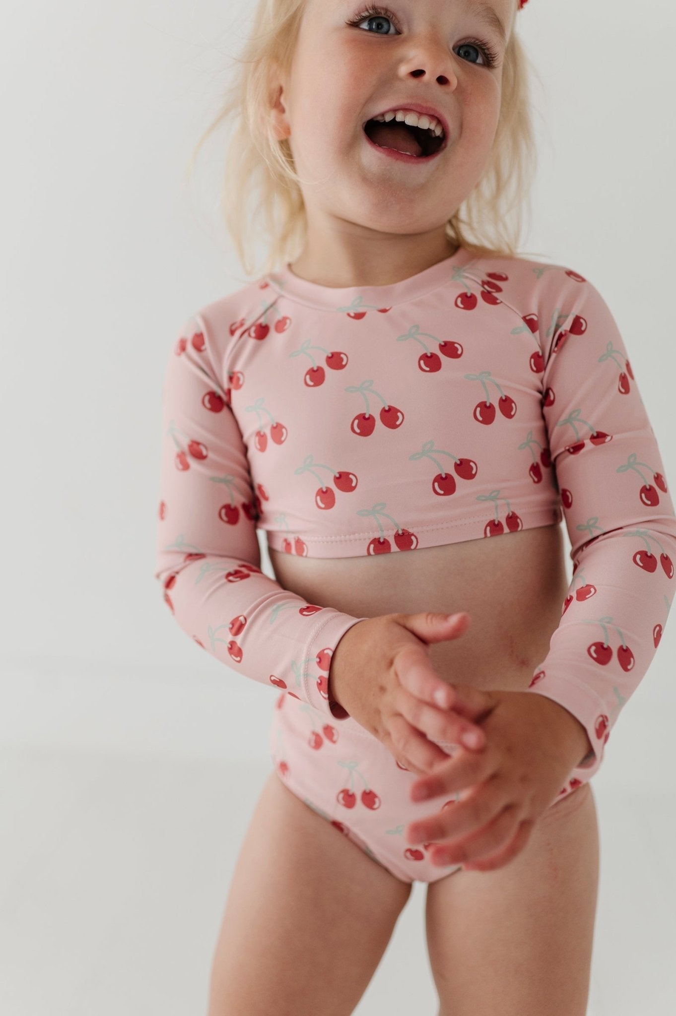 Girl's Crop Two-piece Swimsuit