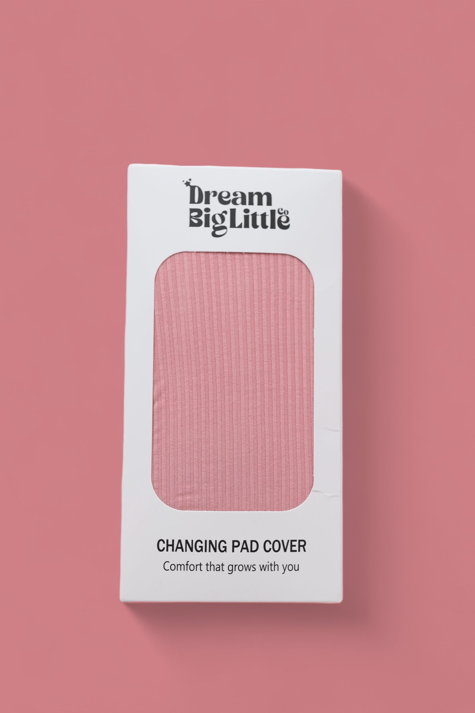 Mauve Rib Dream Changing Pad Cover