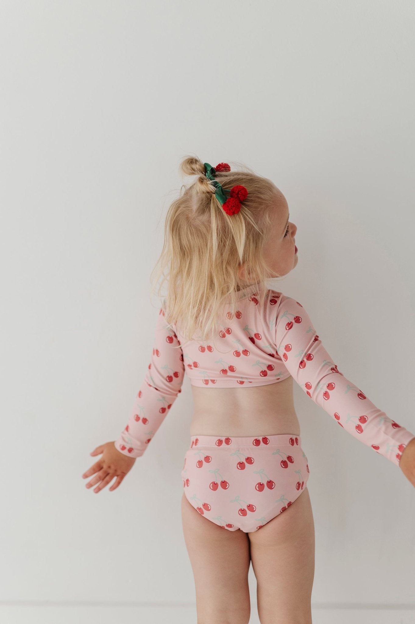 Girl's Crop Two-piece Swimsuit