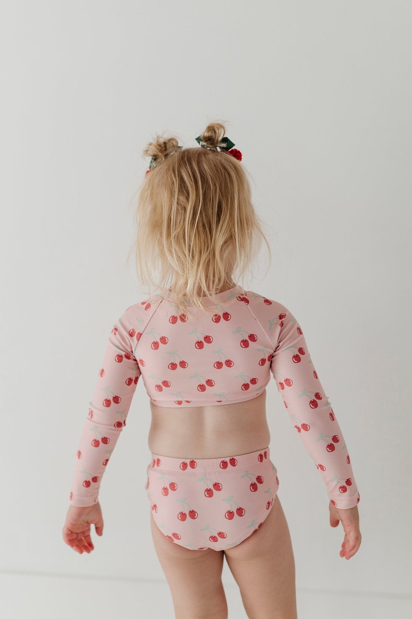 Girl's Crop Two-piece Swimsuit