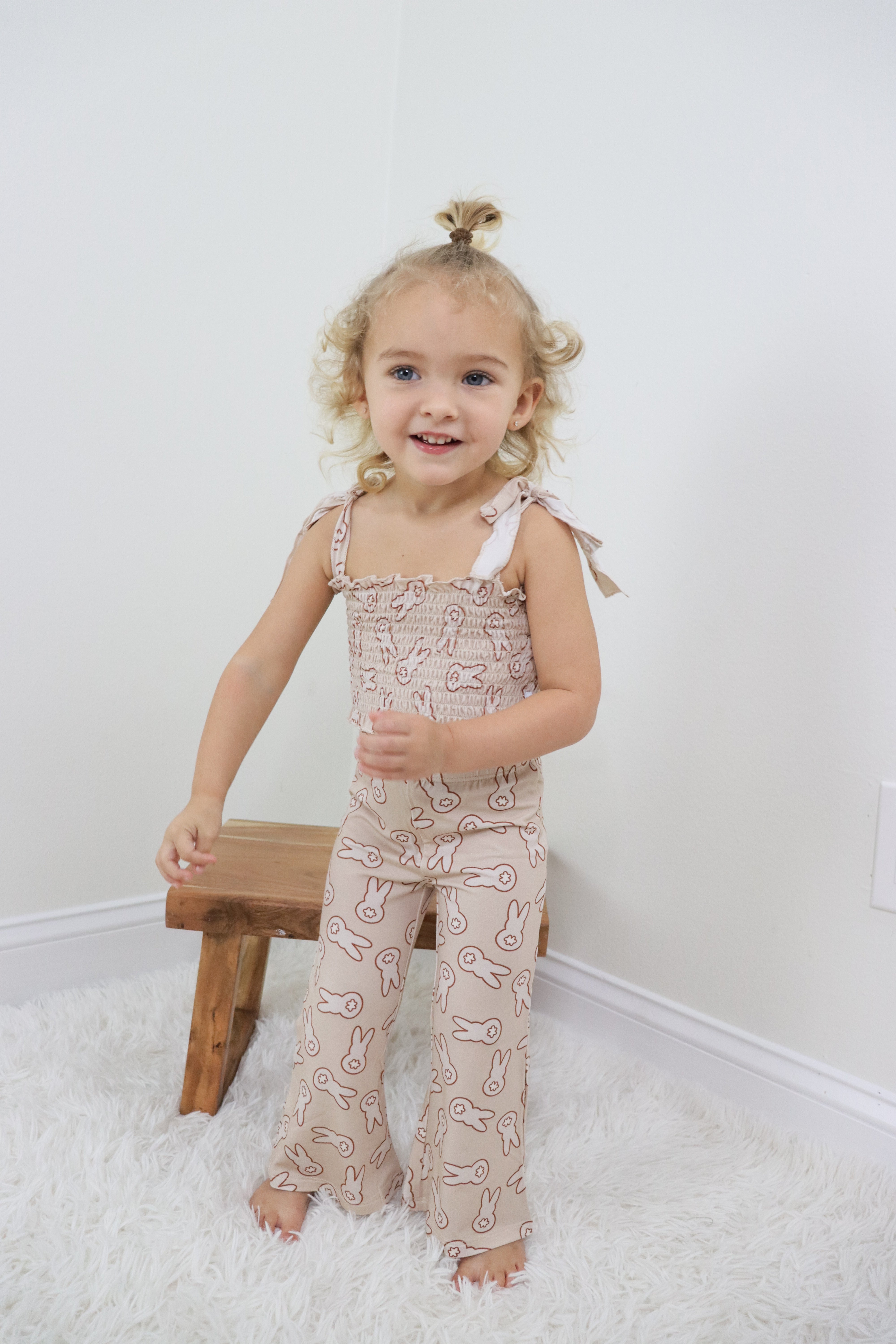 Bunny Tails Dream Smocked Flare Set