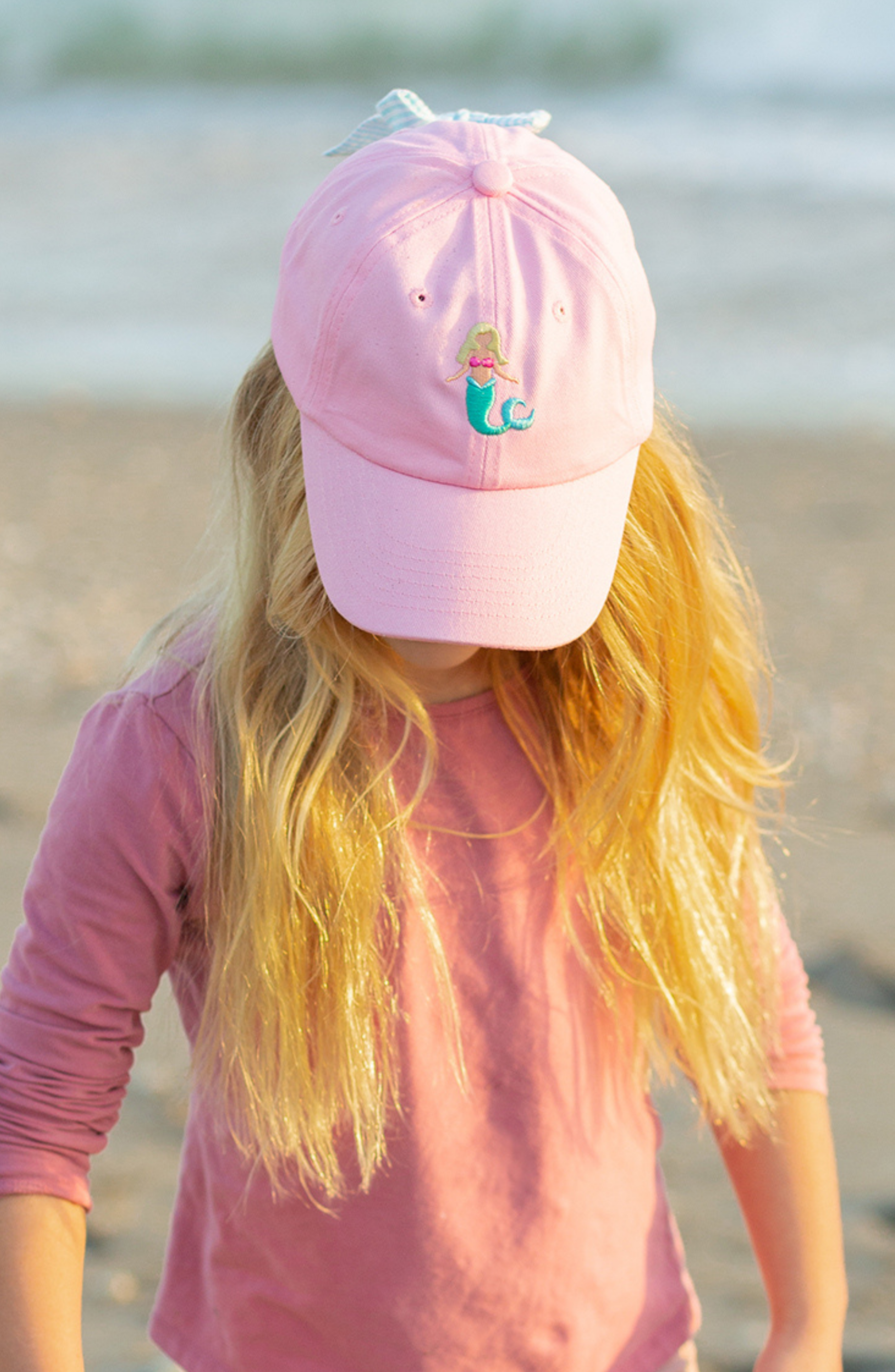 Mermaid Bow Baseball Hat (youth)