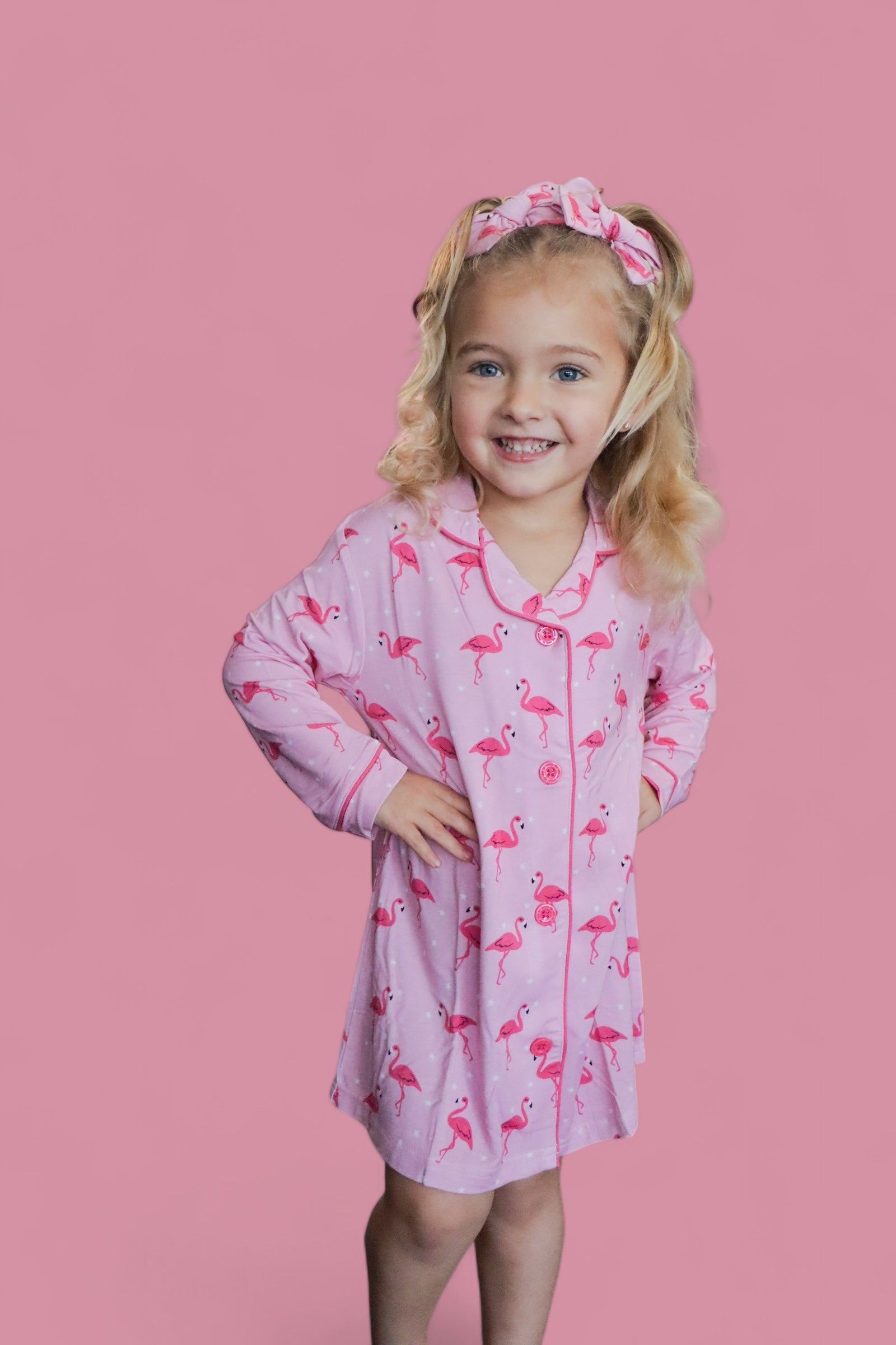 Flocking Flamingos Girl's Dream Gown