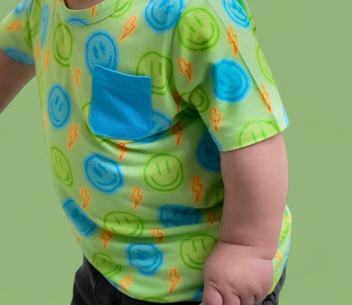 Neon Smiles Dream Pocket Tee