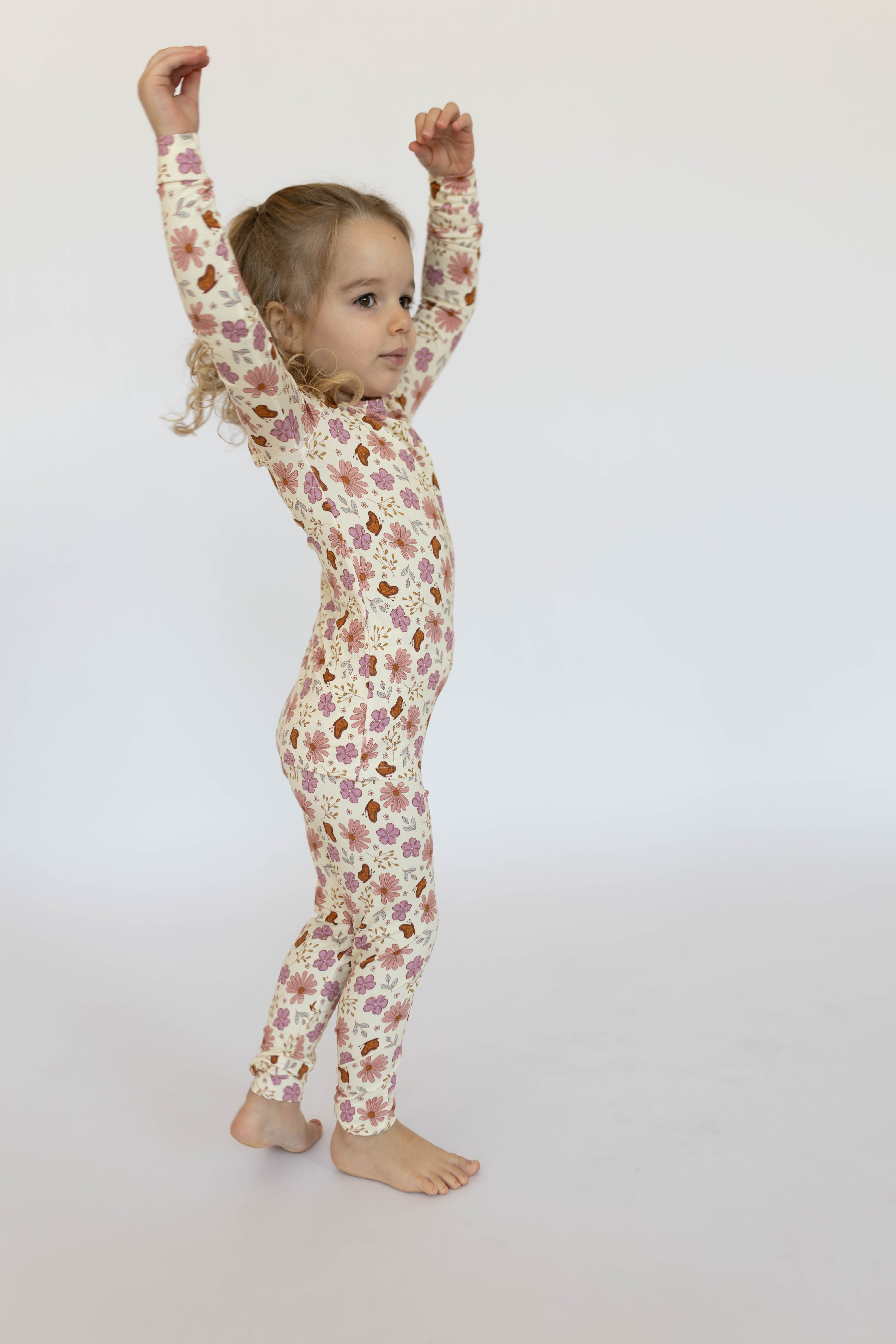 Floral Butterfly 2 Piece Pj's