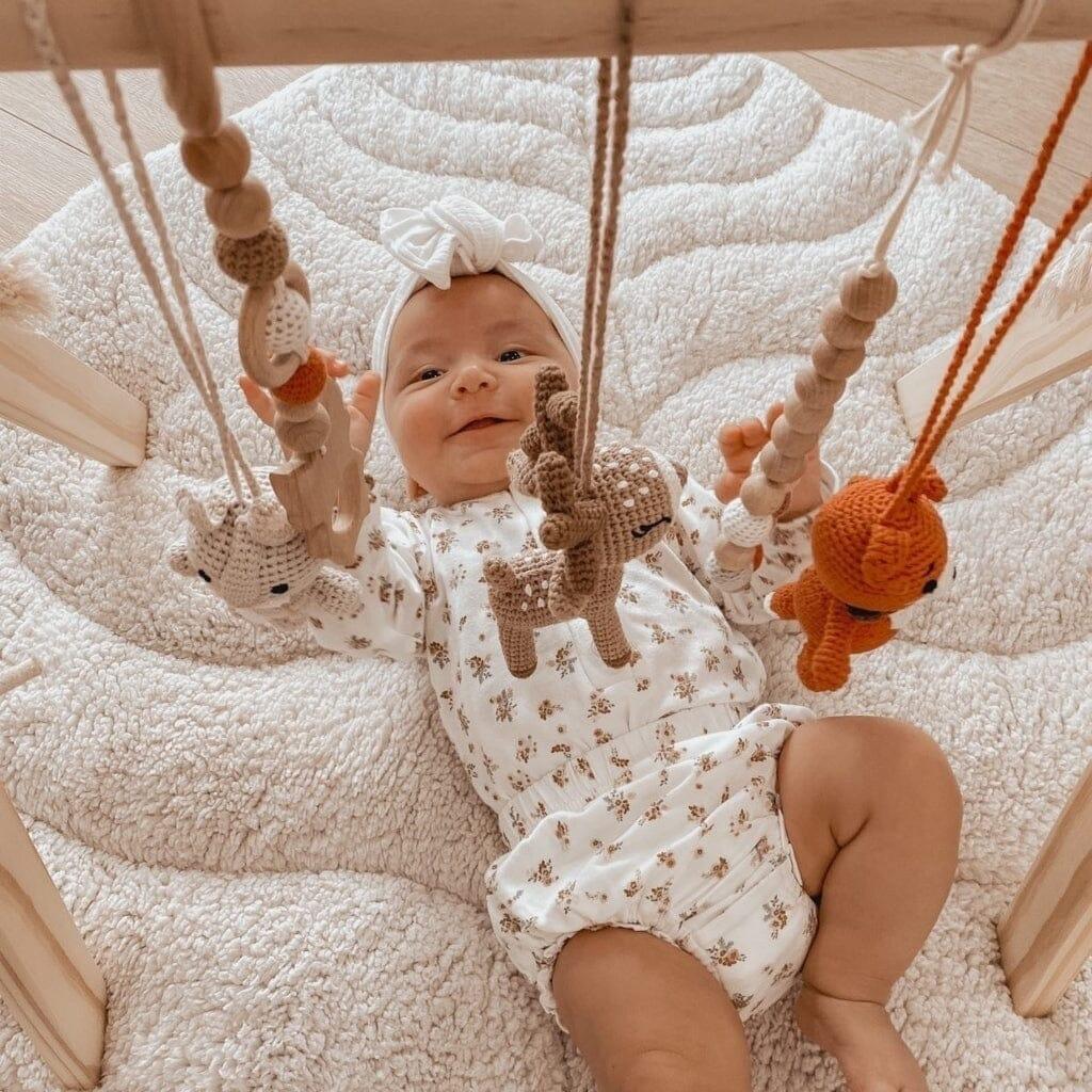 Handmade Crochet Toys For Baby Gym | Forest Family