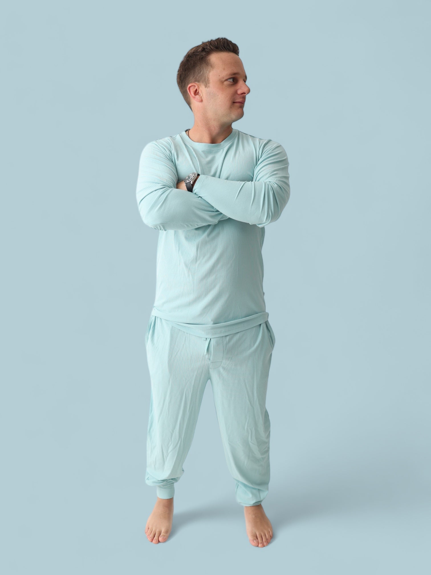 Hazy Blue Rib Men's Dream Jogger Pant