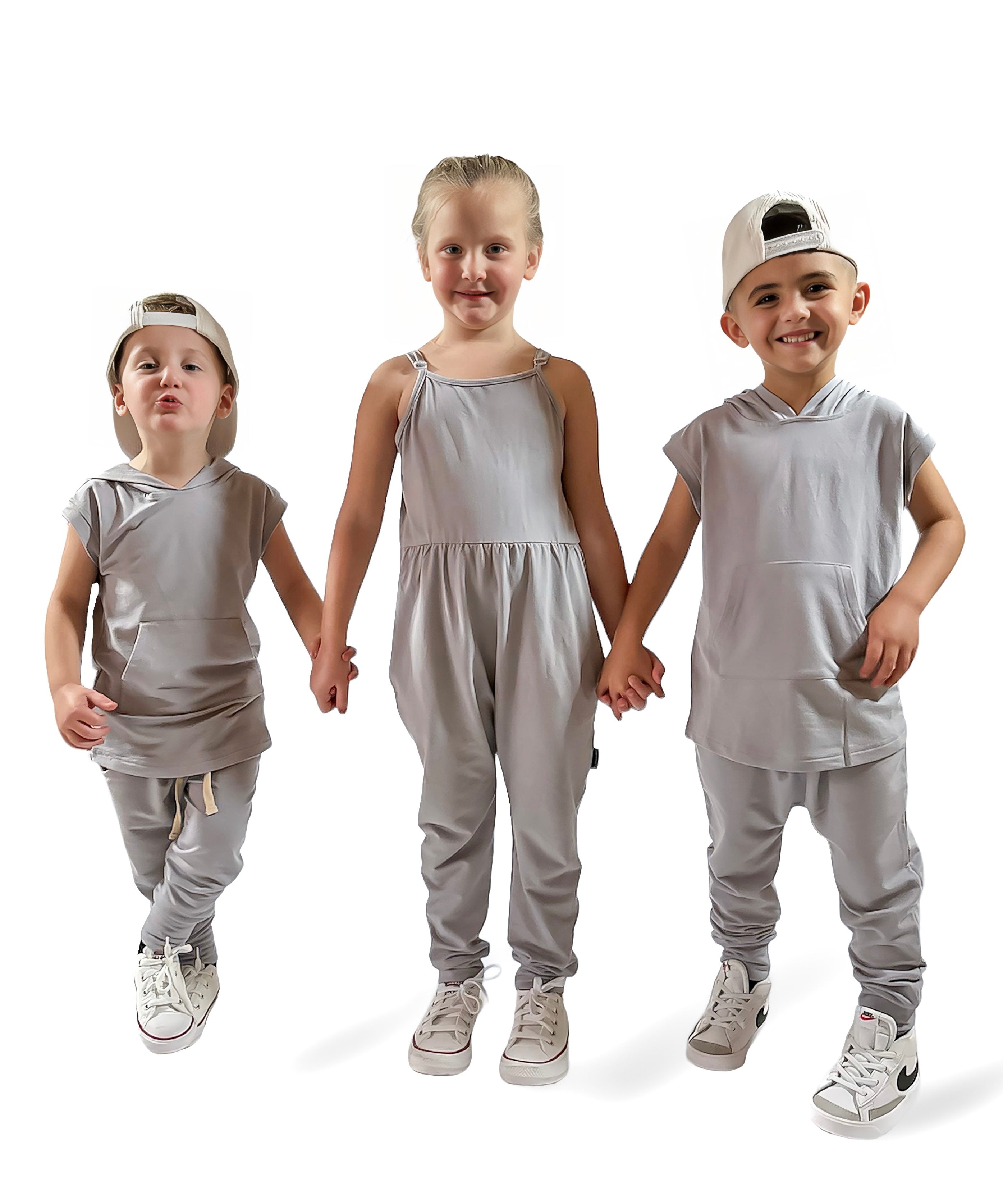 Bamboo Hooded Muscle Tee - Frost