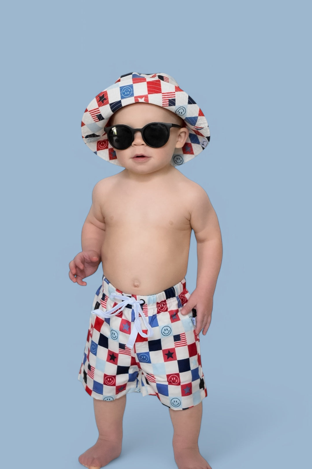 Home Of The Free Checkers Dream Bucket Hat