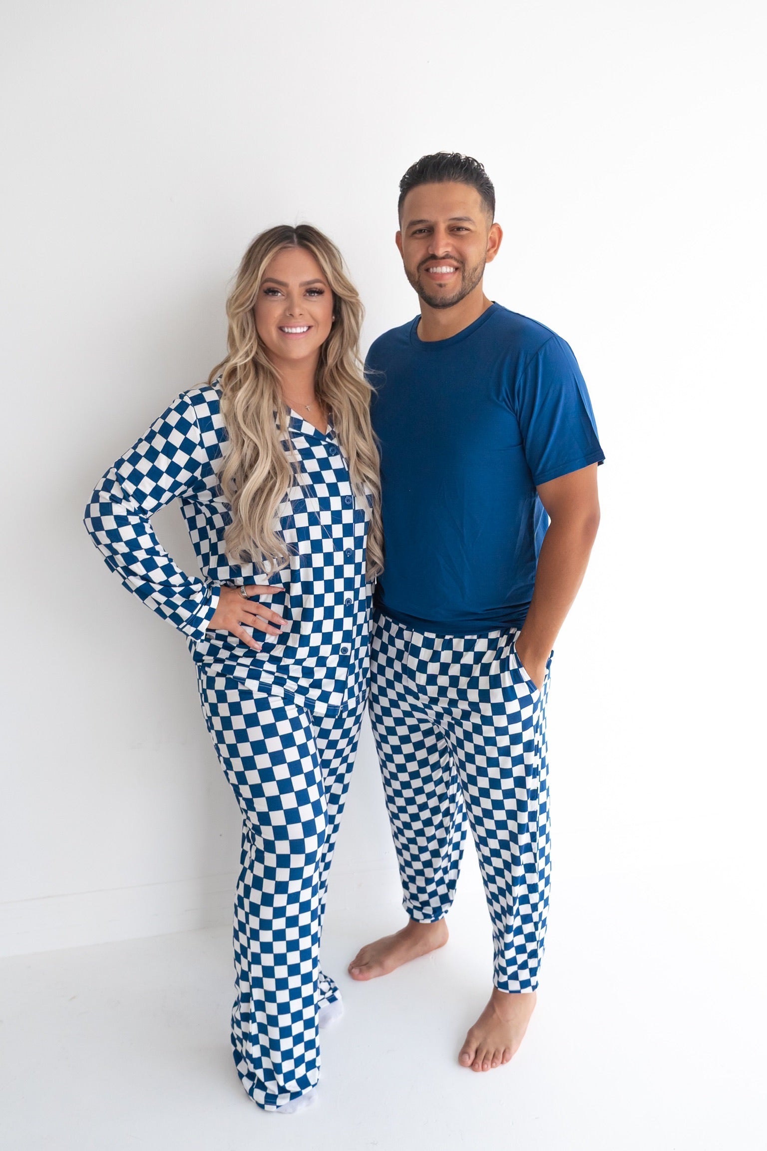 Navy Checkers Women's Dream Set