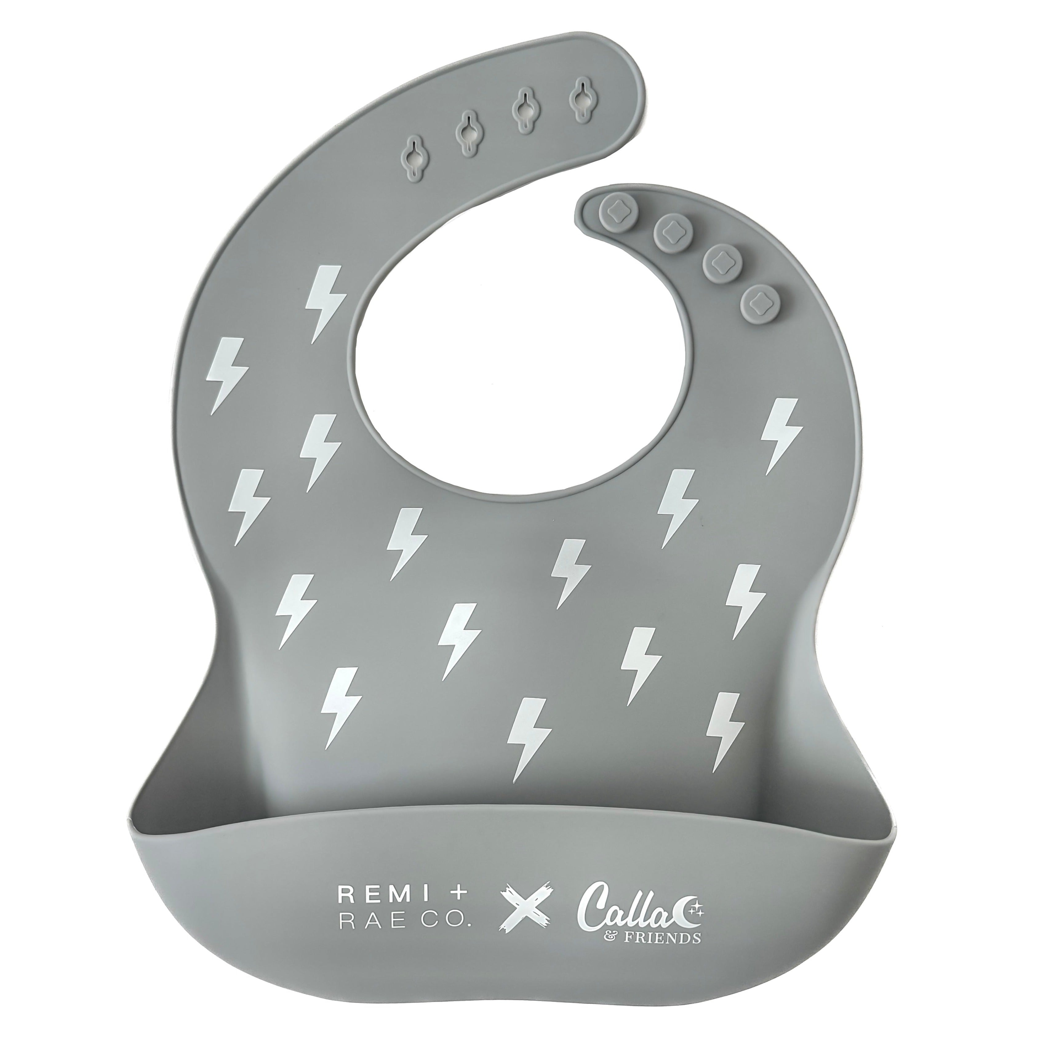 Bolt Bib - Gray