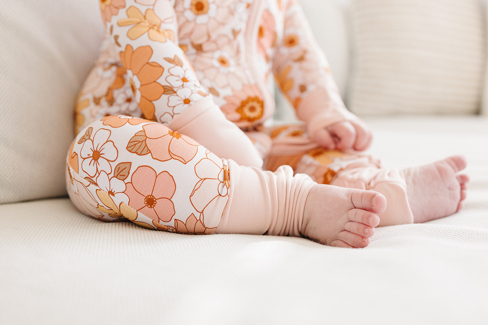 Bamboo Zip Romper | Sweet Blossom