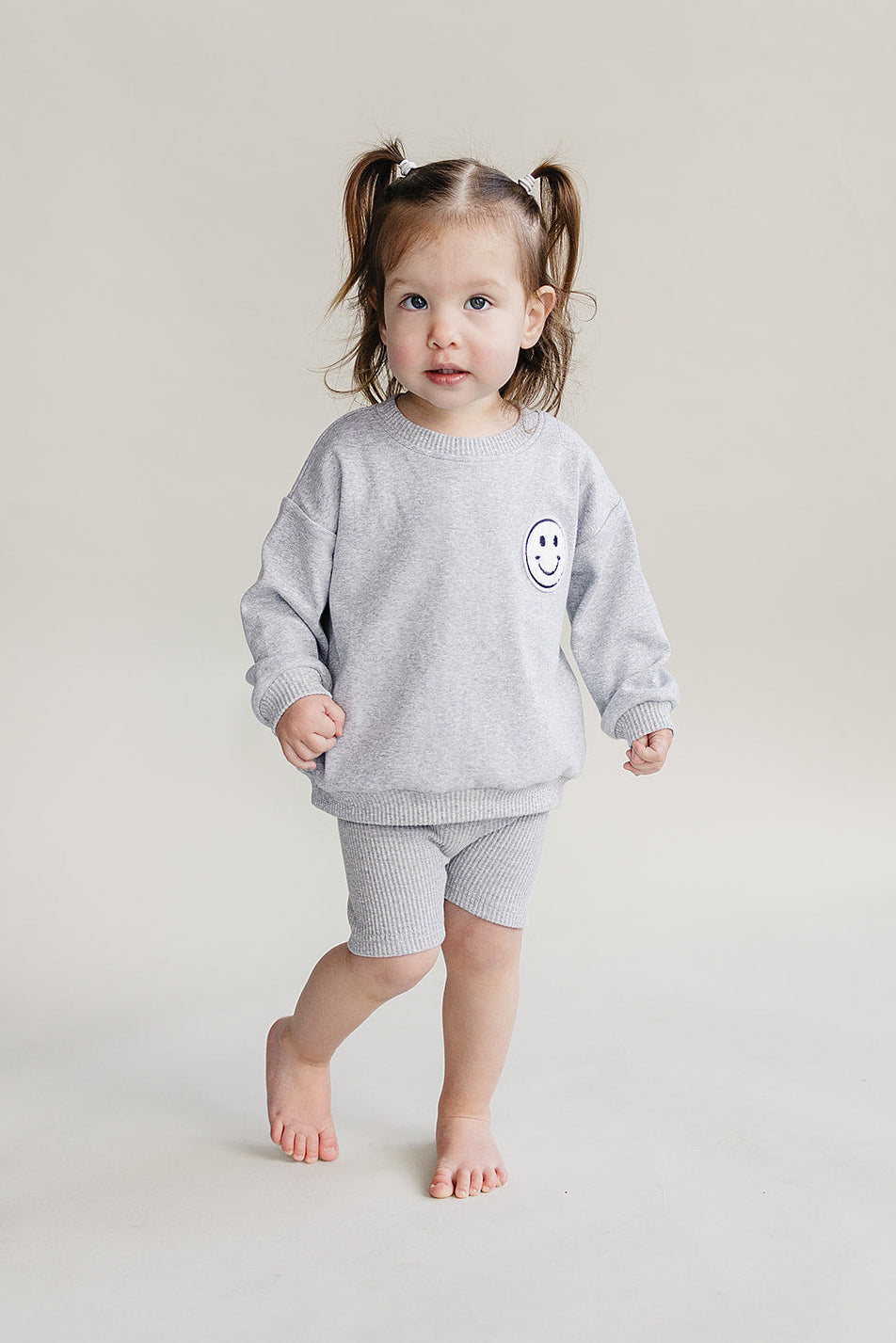 Biker Shorts Set | Gray