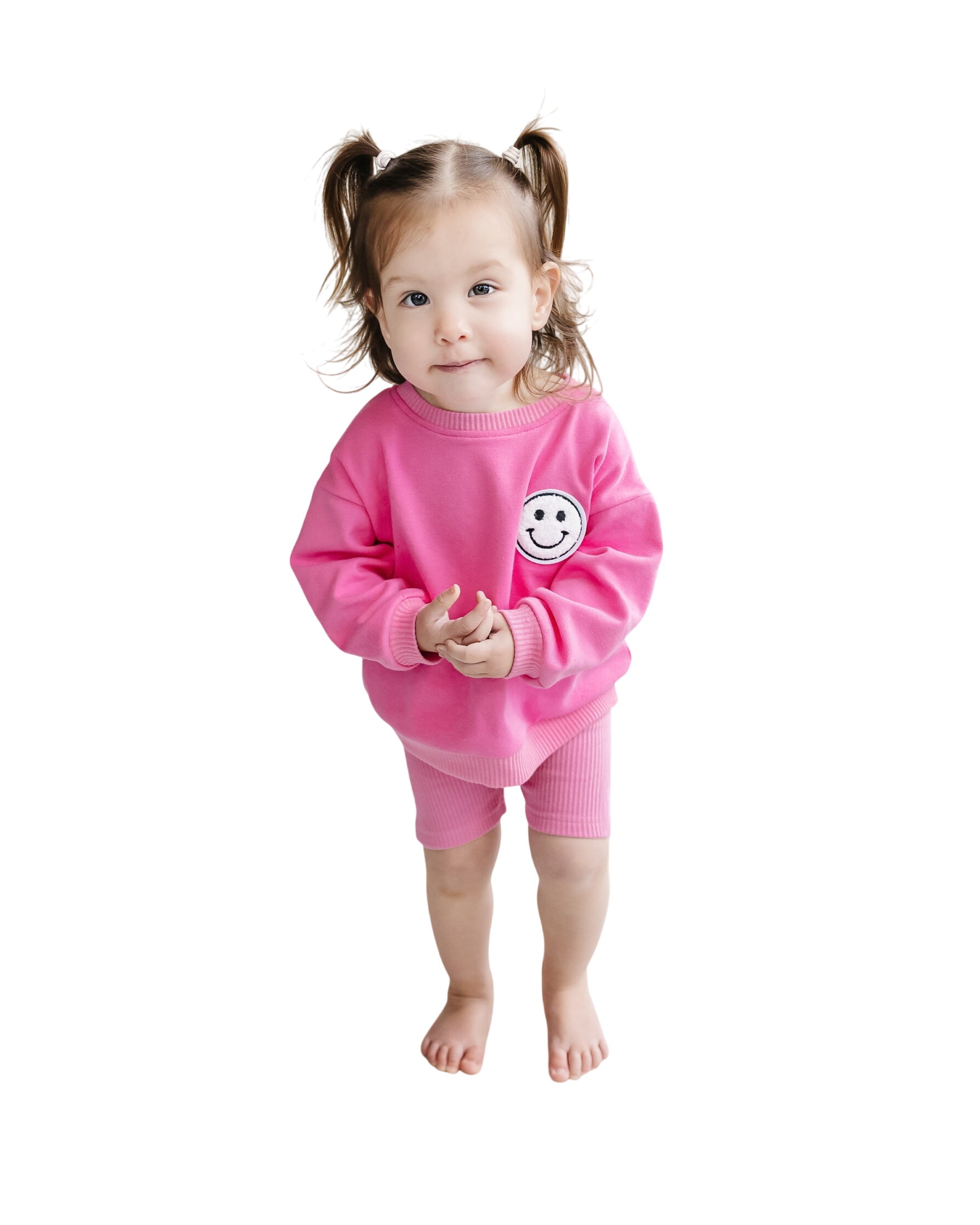 Biker Shorts Set | Pink