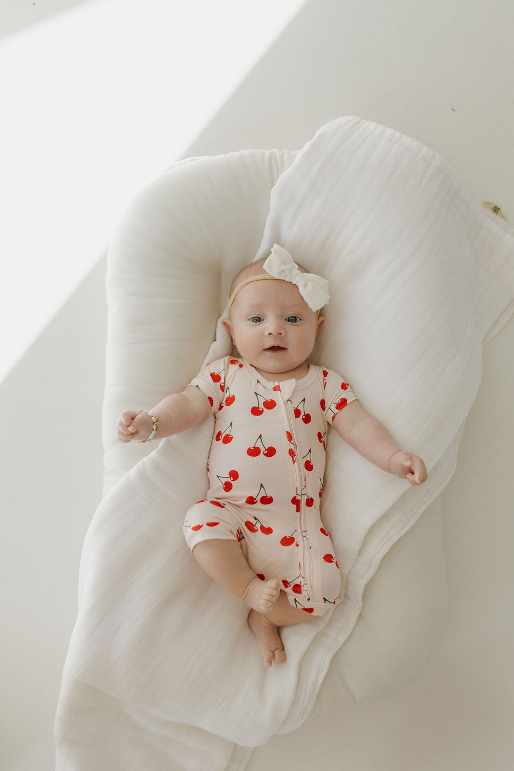 Shortie Bamboo Zip | Cherry Orchard