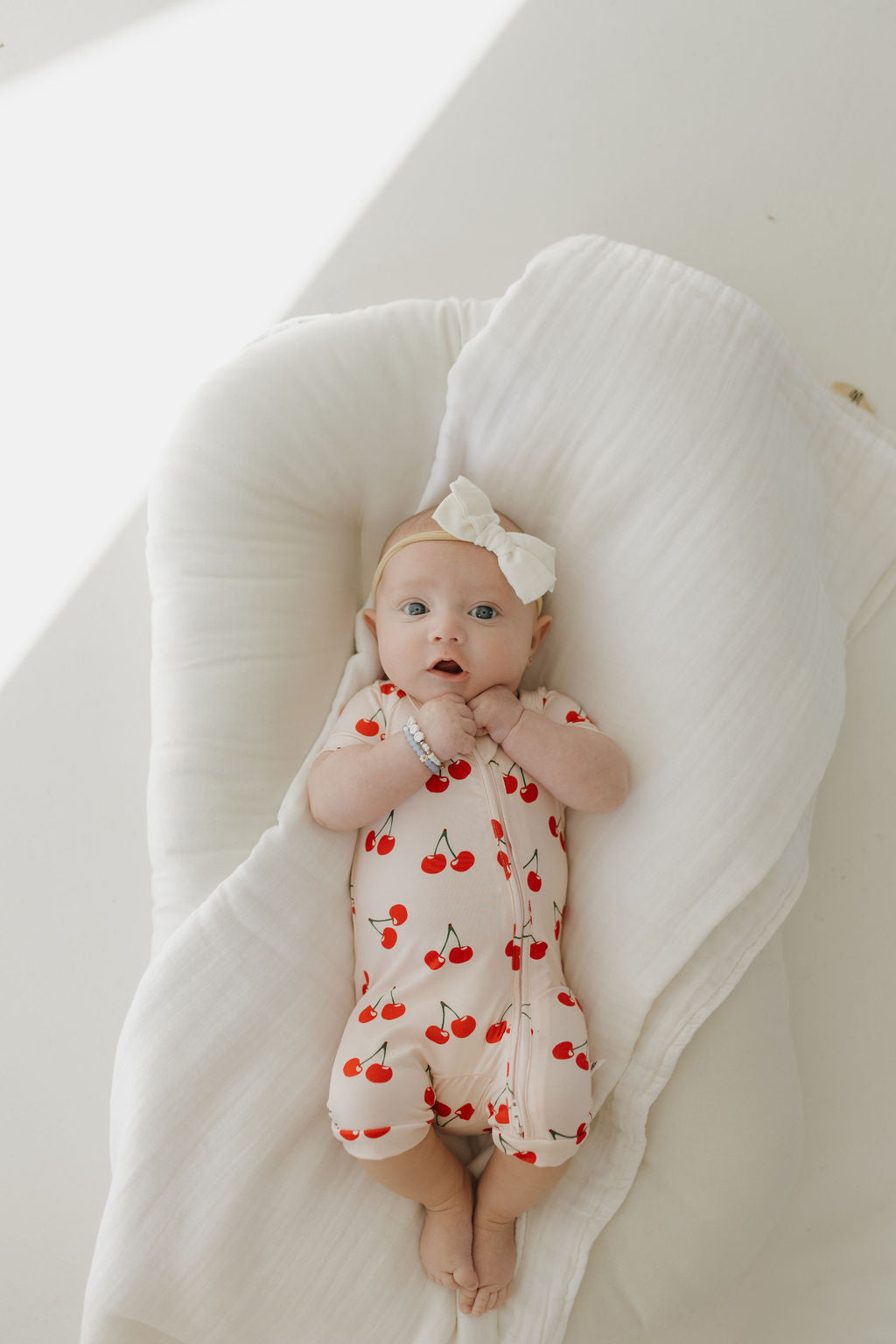 Shortie Bamboo Zip | Cherry Orchard