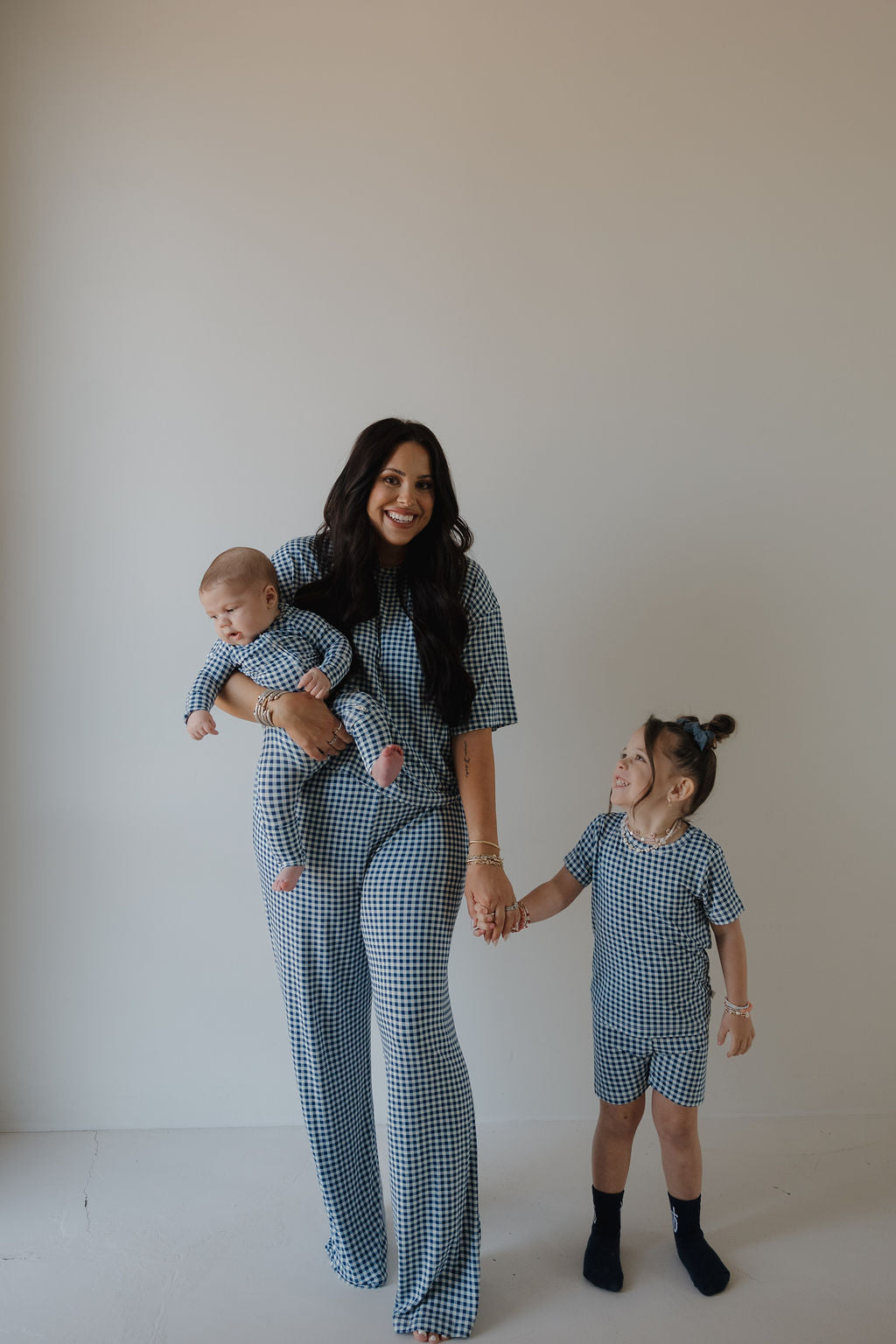 Bamboo Short Set | Blue Gingham