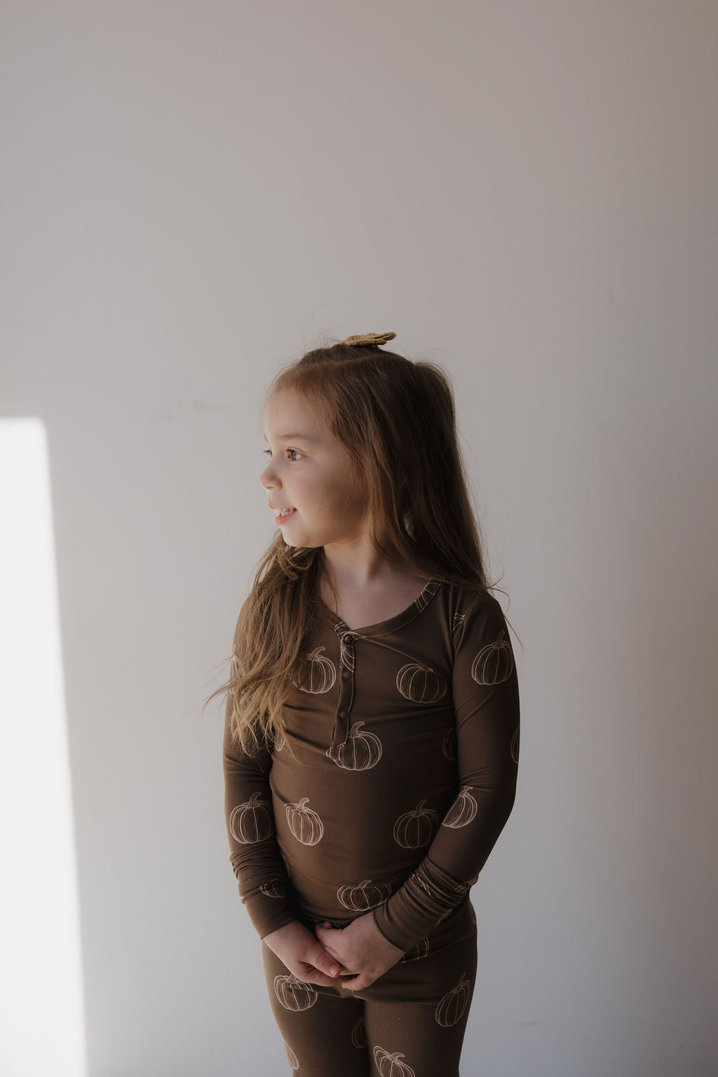 Bamboo Two Piece Pajamas | Brown Pumpkin