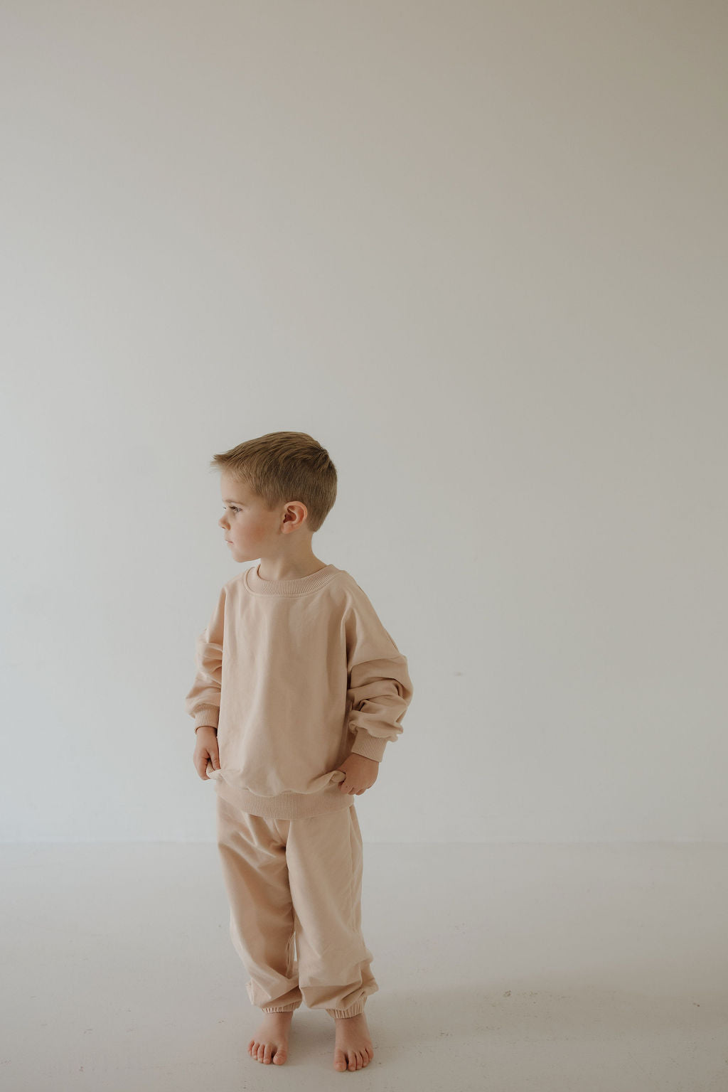 Child Sweat Set | Cashew