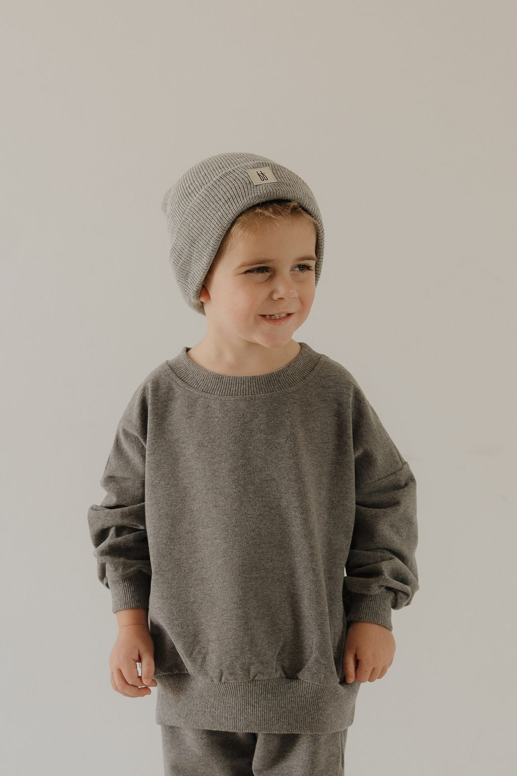 Child Sweat Set | Charcoal