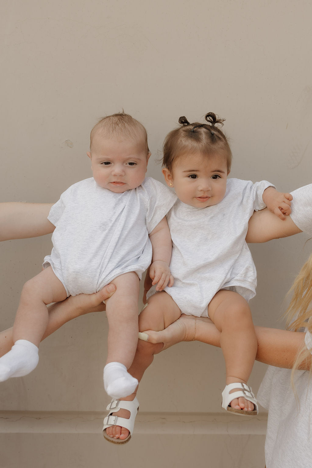 Short Sleeve Romper | Heather