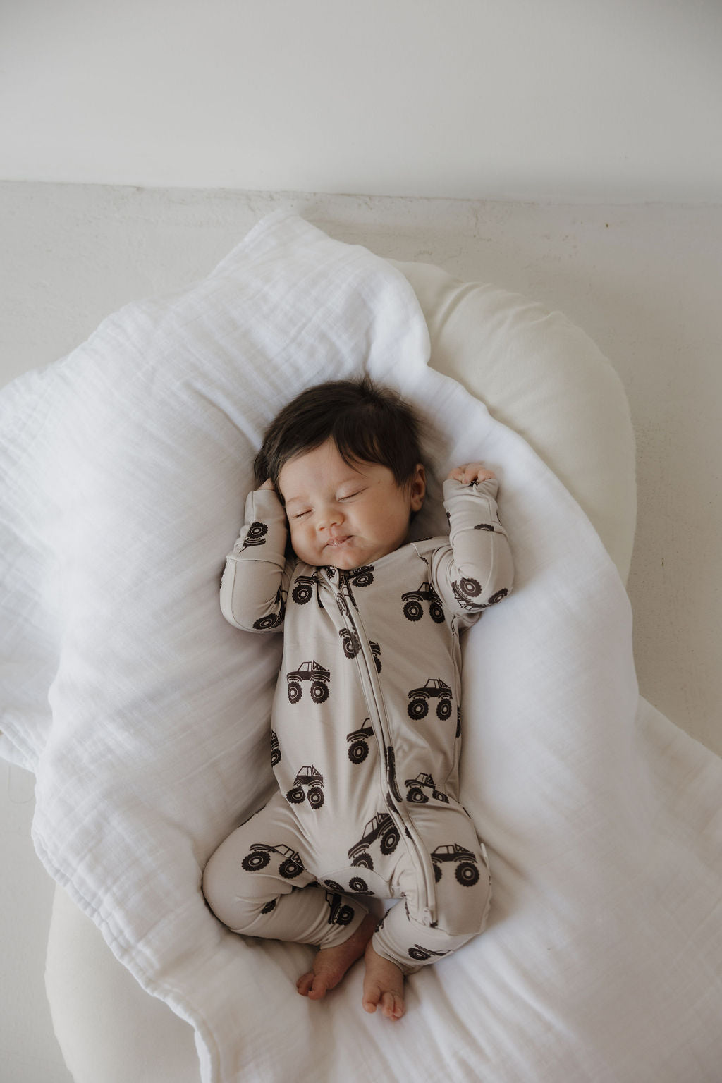 Bamboo Zip Pajamas | Monster Truck