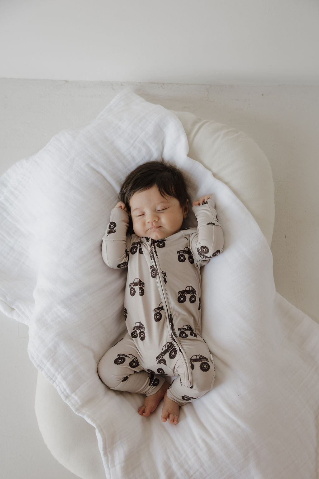 Bamboo Zip Pajamas | Monster Truck