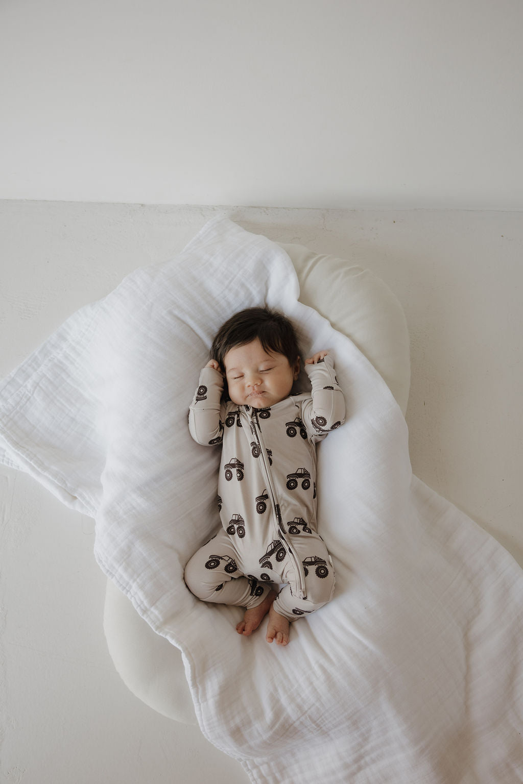 Bamboo Zip Pajamas | Monster Truck