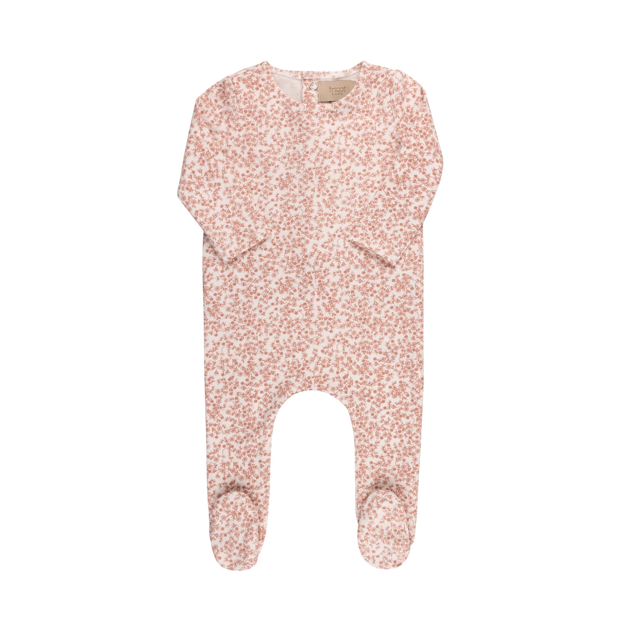 Ditsy Print Floral Footie & Hat